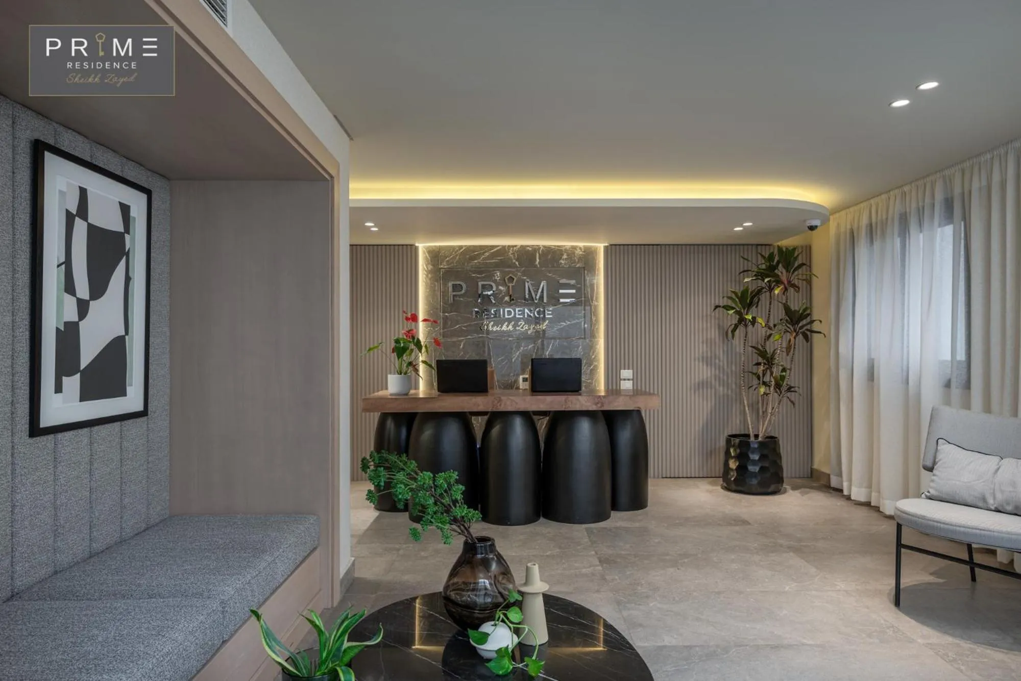 Lobby or reception in Prime Residence Sheikh Zayed