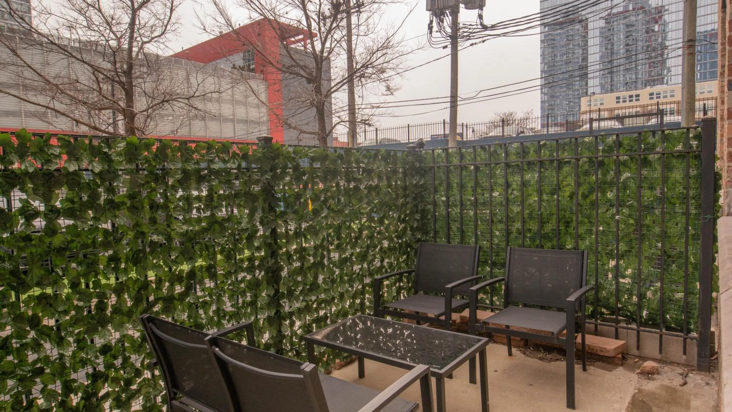 Balcony/Terrace in Luxéry Stay Chicago - Themed Units! Close to Downtown, McCormick Place & Wintrust Arena
