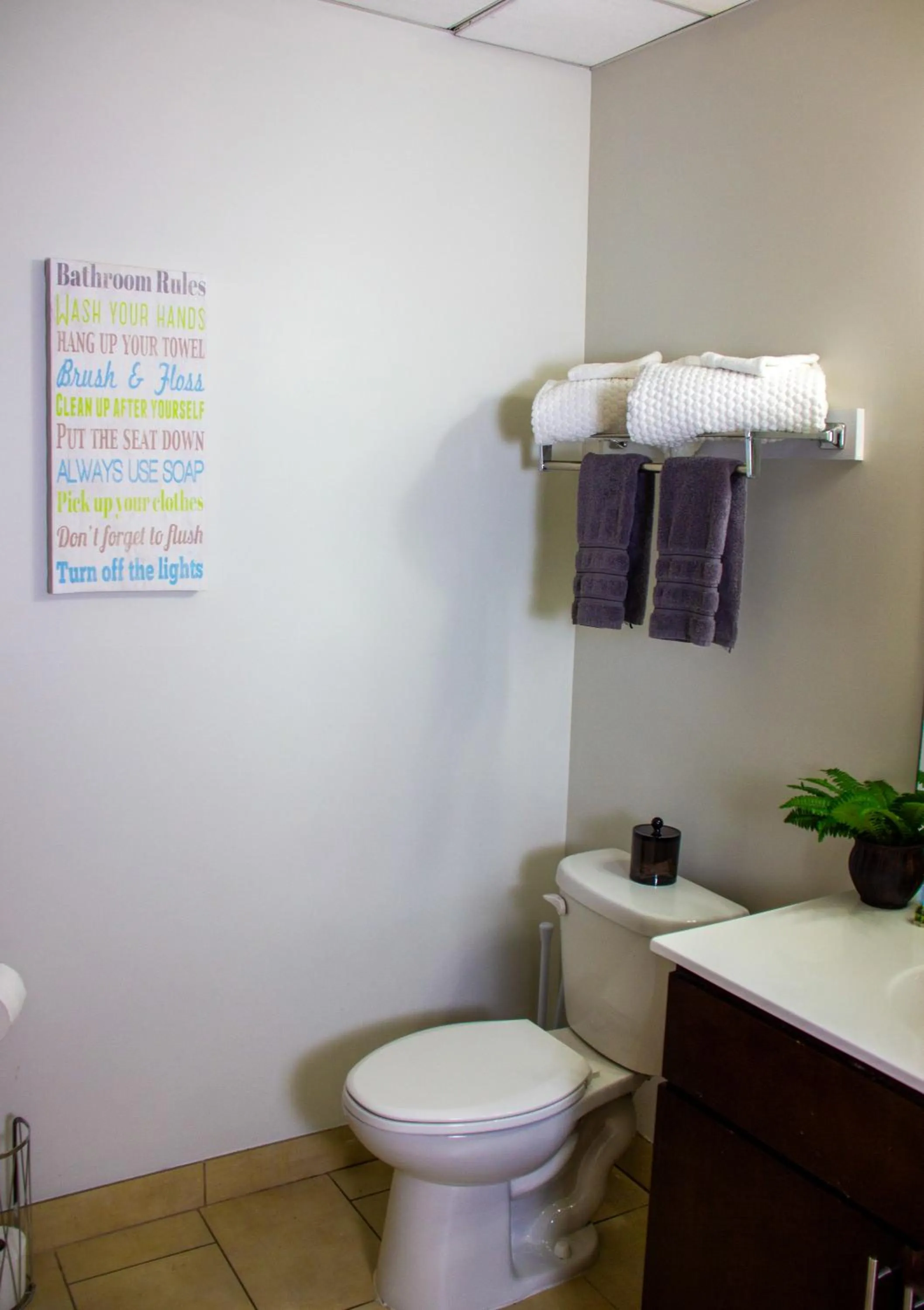 Bathroom in Luxéry Stay Chicago - Themed Units! Close to Downtown, McCormick Place & Wintrust Arena