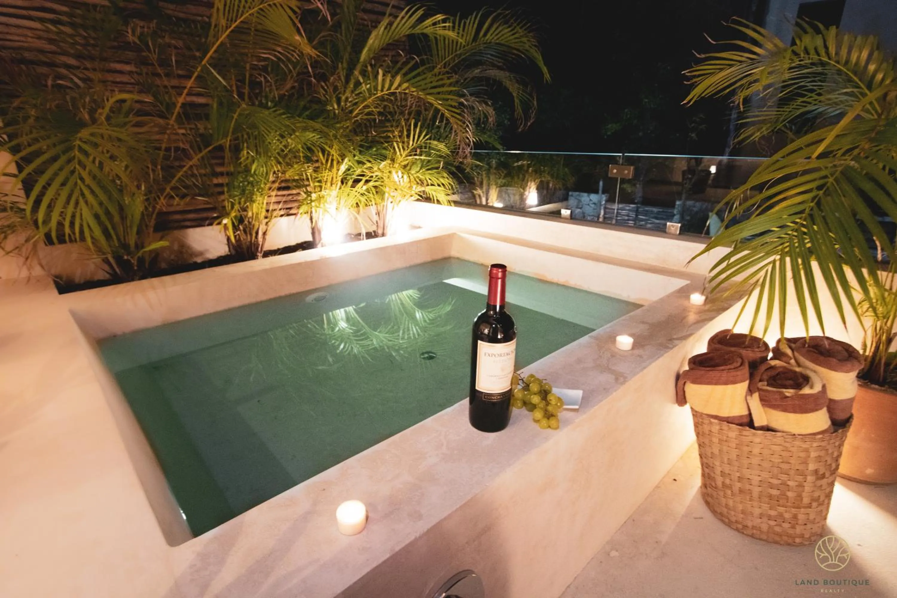 Balcony/Terrace in Spacious 2BR apt · Wide balcony w/tub & Yoga deck