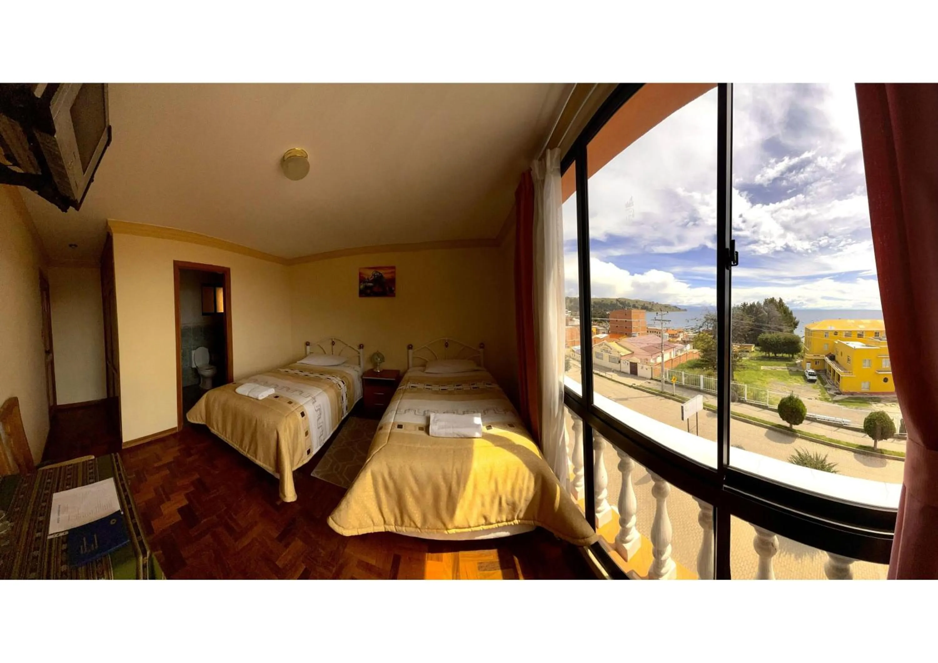 View (from property/room), Bed in HOTEL WENDY MAR