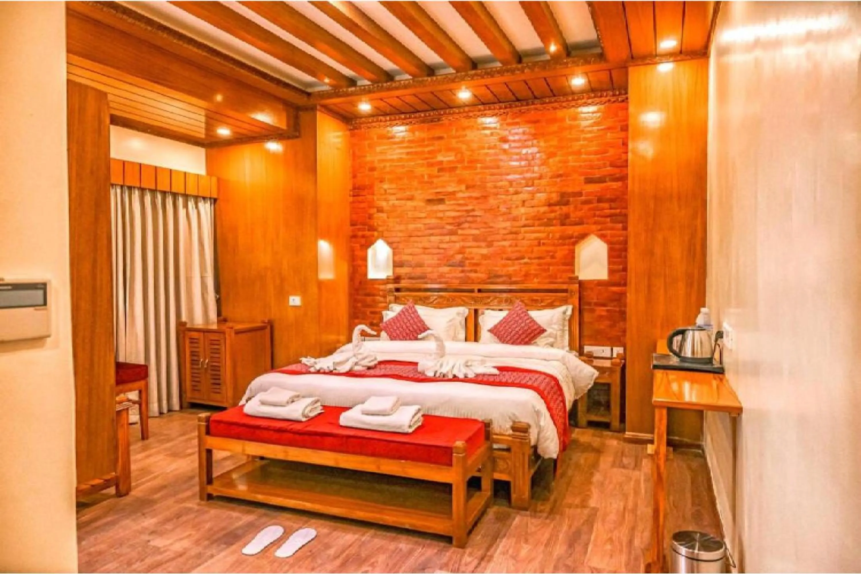 Photo of the whole room, Bed in Surya Heritage Hotel