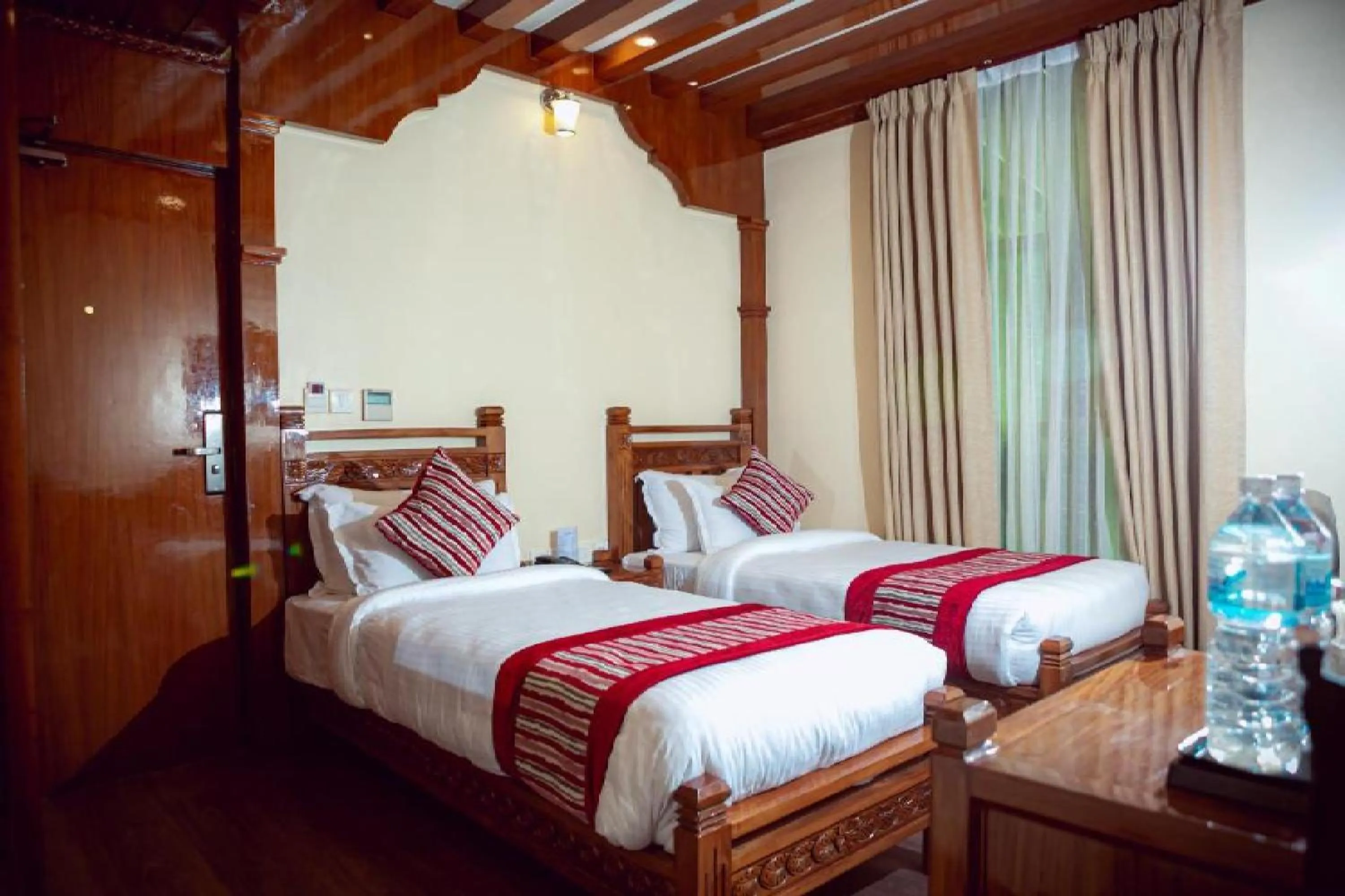 Bed in Surya Heritage Hotel