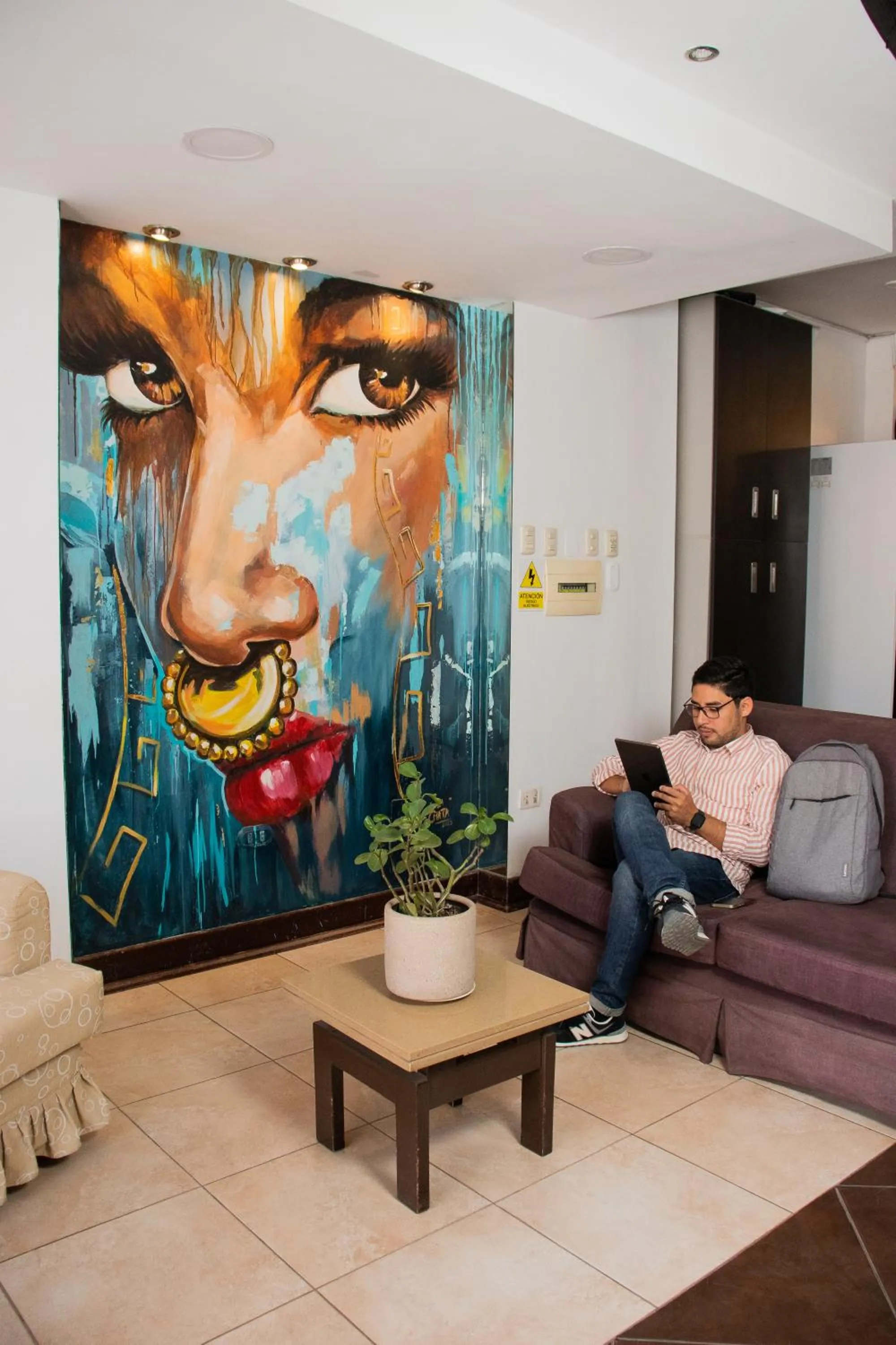 Living room in Hotel Santa Rosa