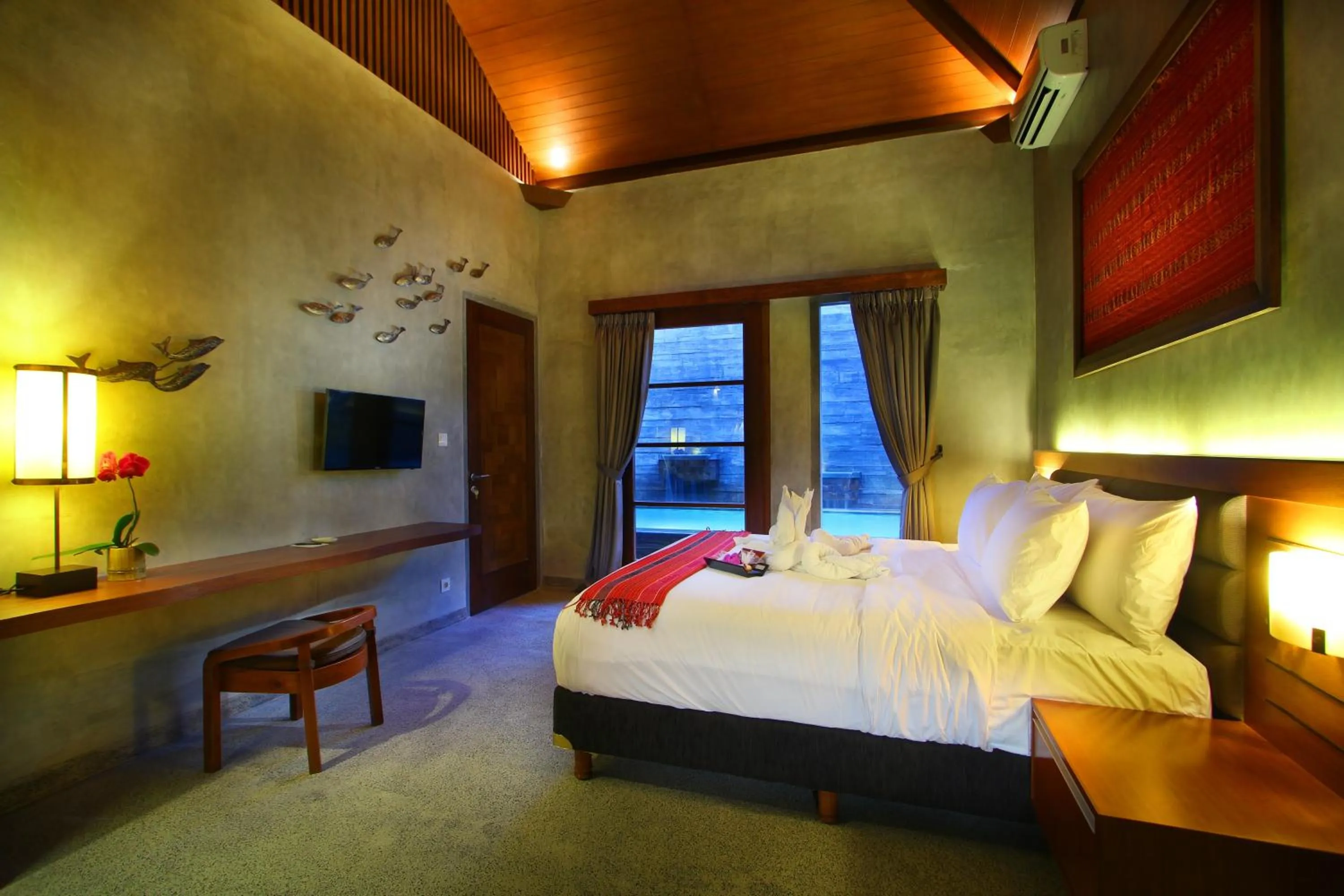 Bed in Bracha Villas Bali