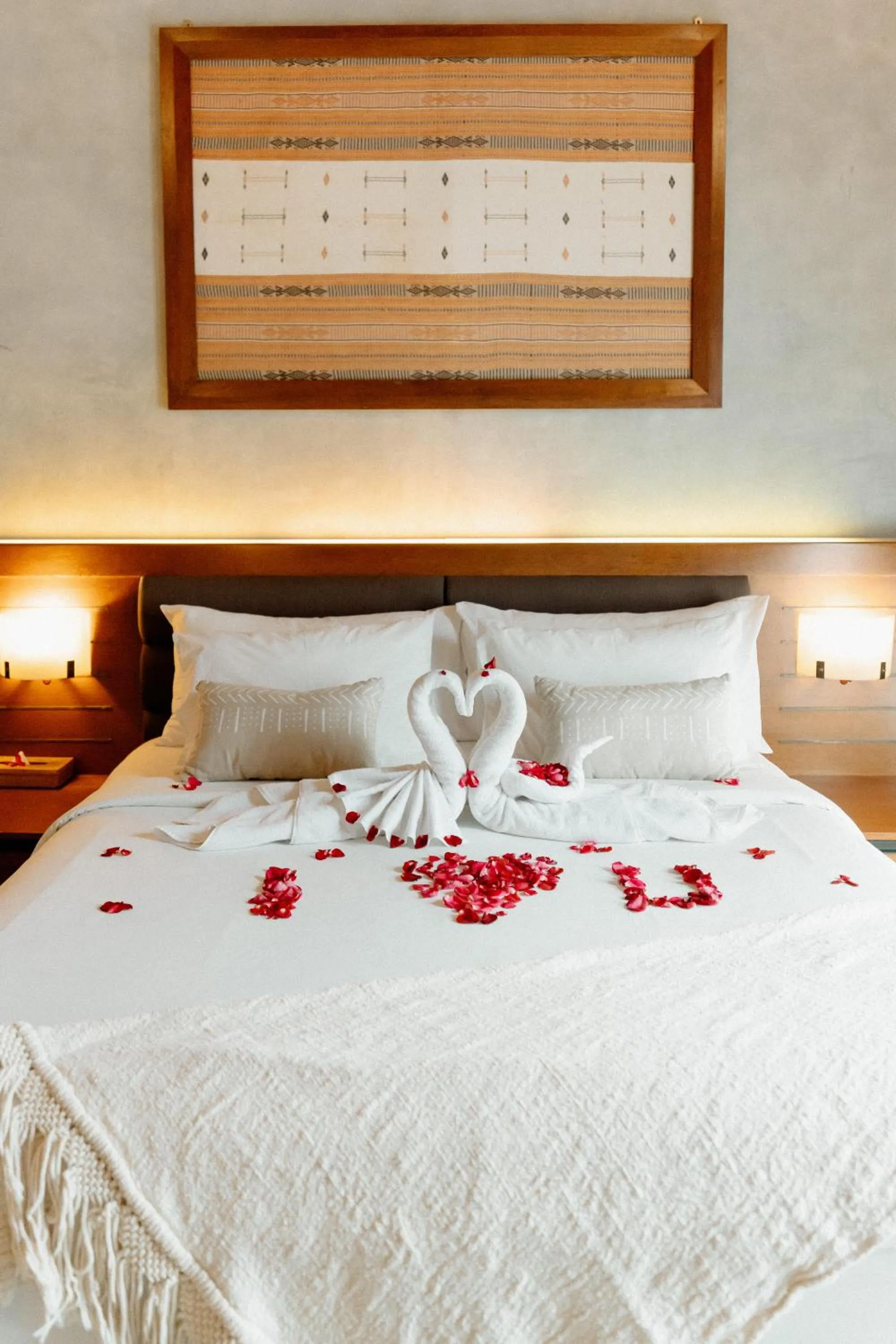 Decorative detail, Bed in Bracha Villas Bali