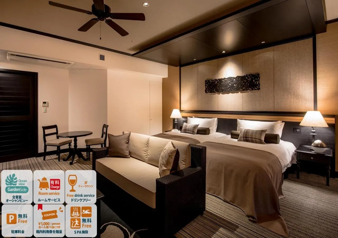 Photo of the whole room, Bed in Hotel Monterey Okinawa Spa & Resort