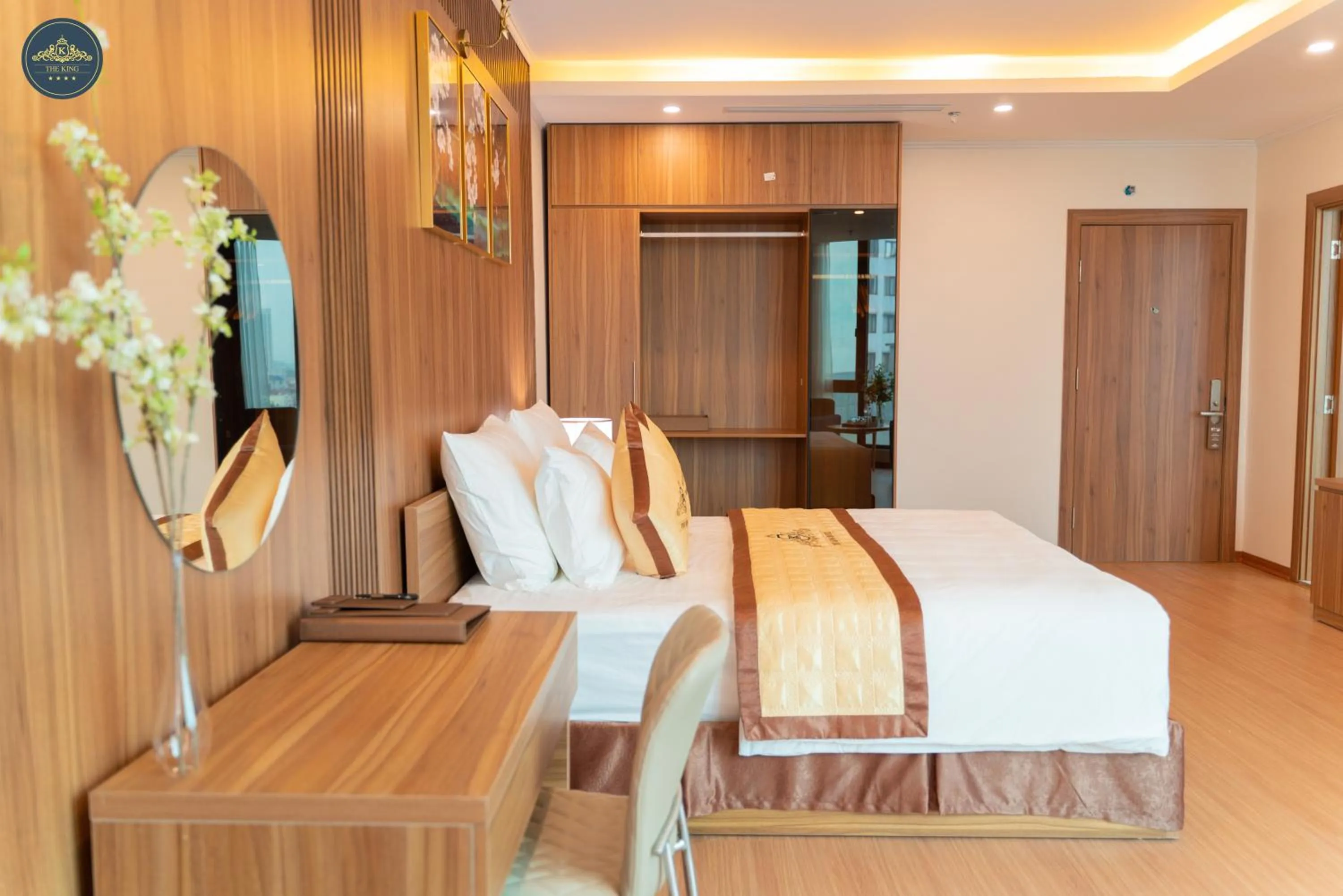 Bed in The King Hotel - Condotel Thai Nguyen