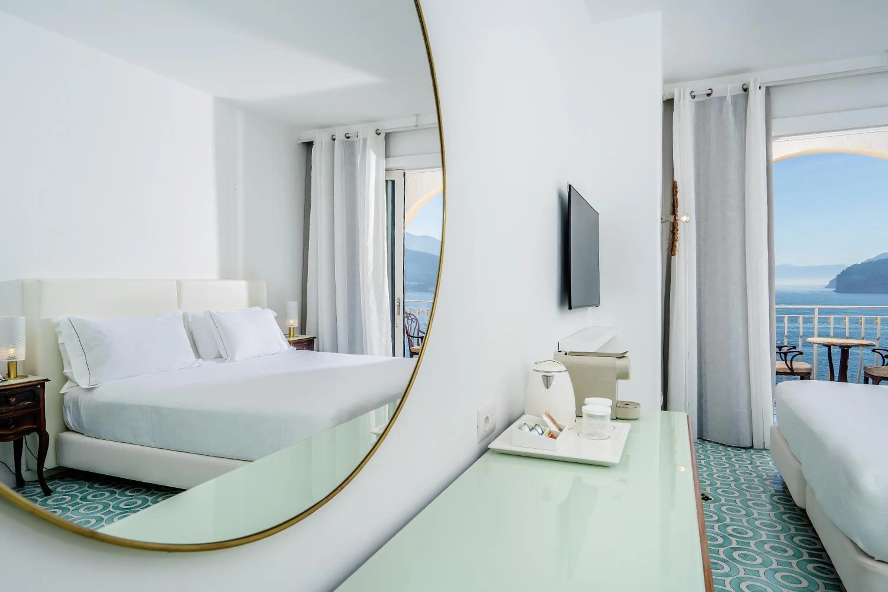 Decorative detail, Bed in Hotel Belair