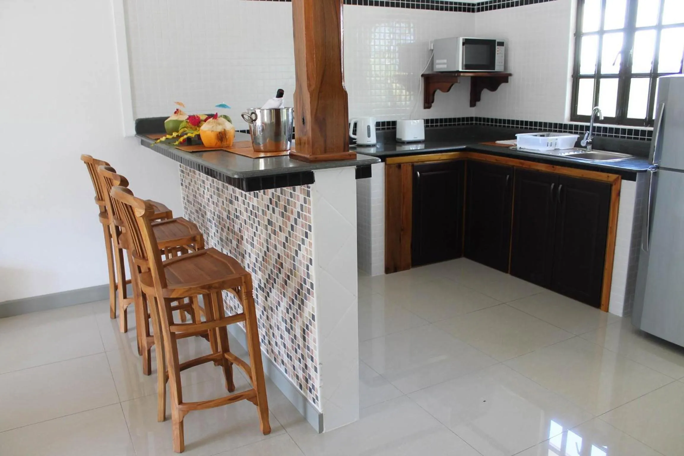 Kitchen or kitchenette in Cabanes Des Anges