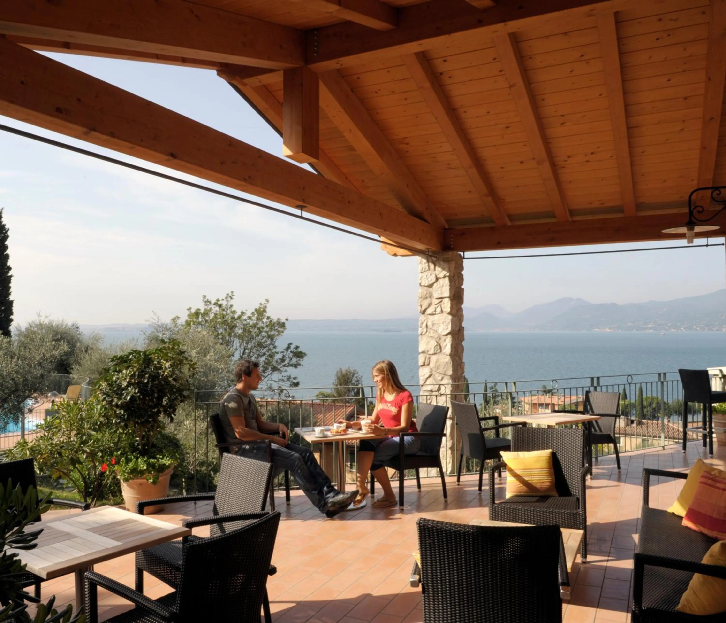 Patio in Residence Ca Del Lago