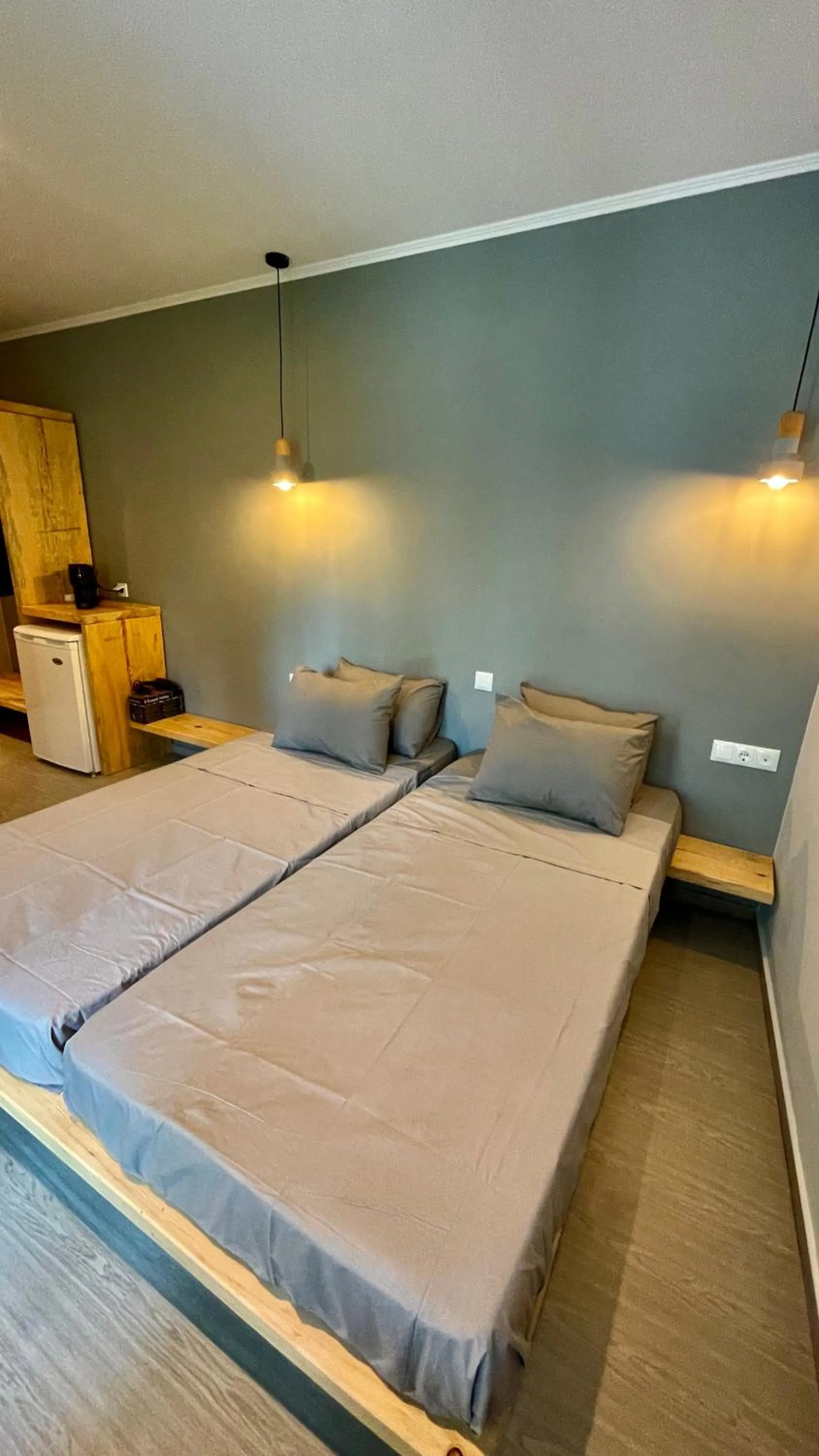 Bed in Hotel Karagiannis