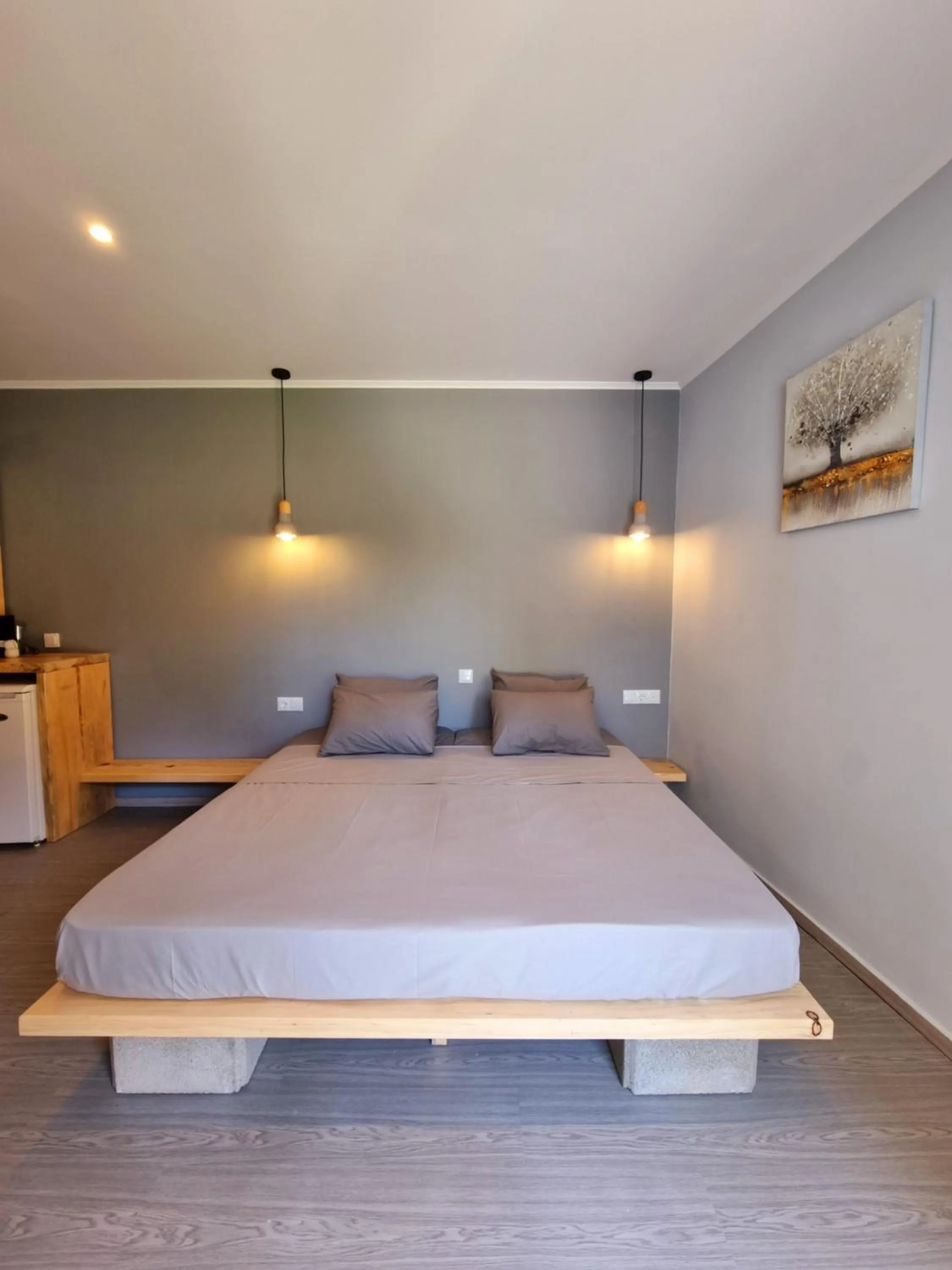 Bed in Hotel Karagiannis