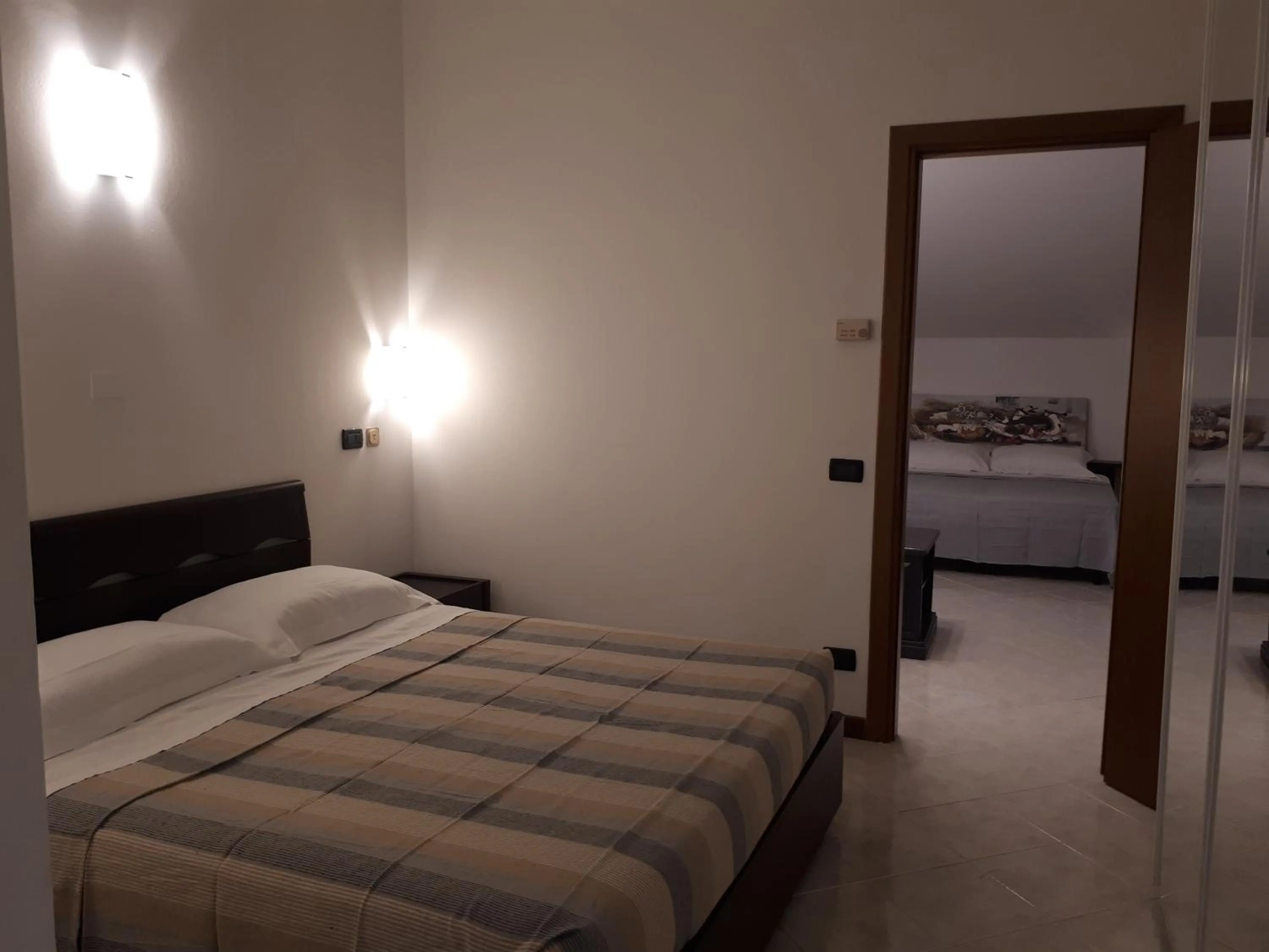 Bed in Hotel Kristall