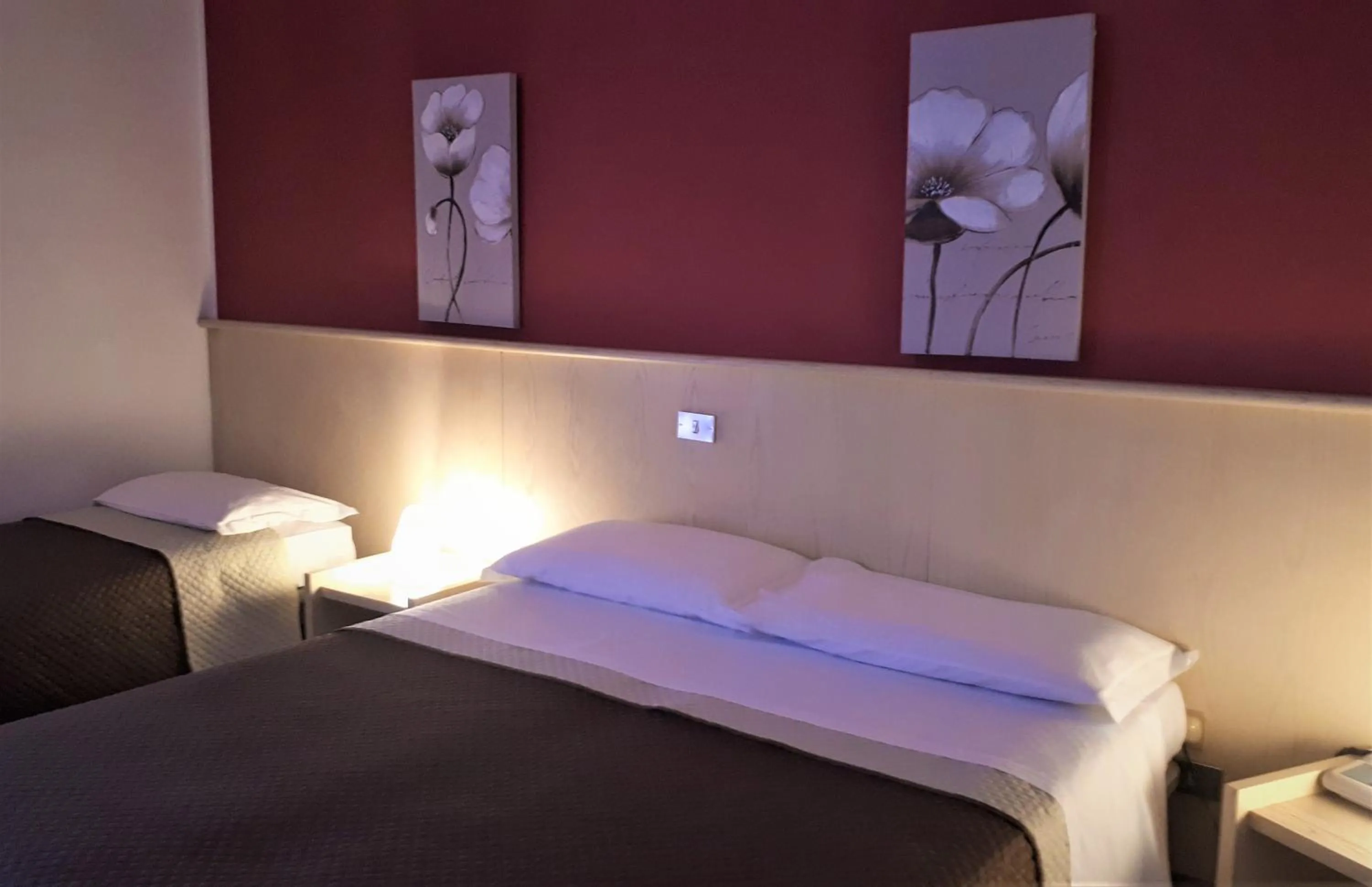 Bed in Hotel Kristall