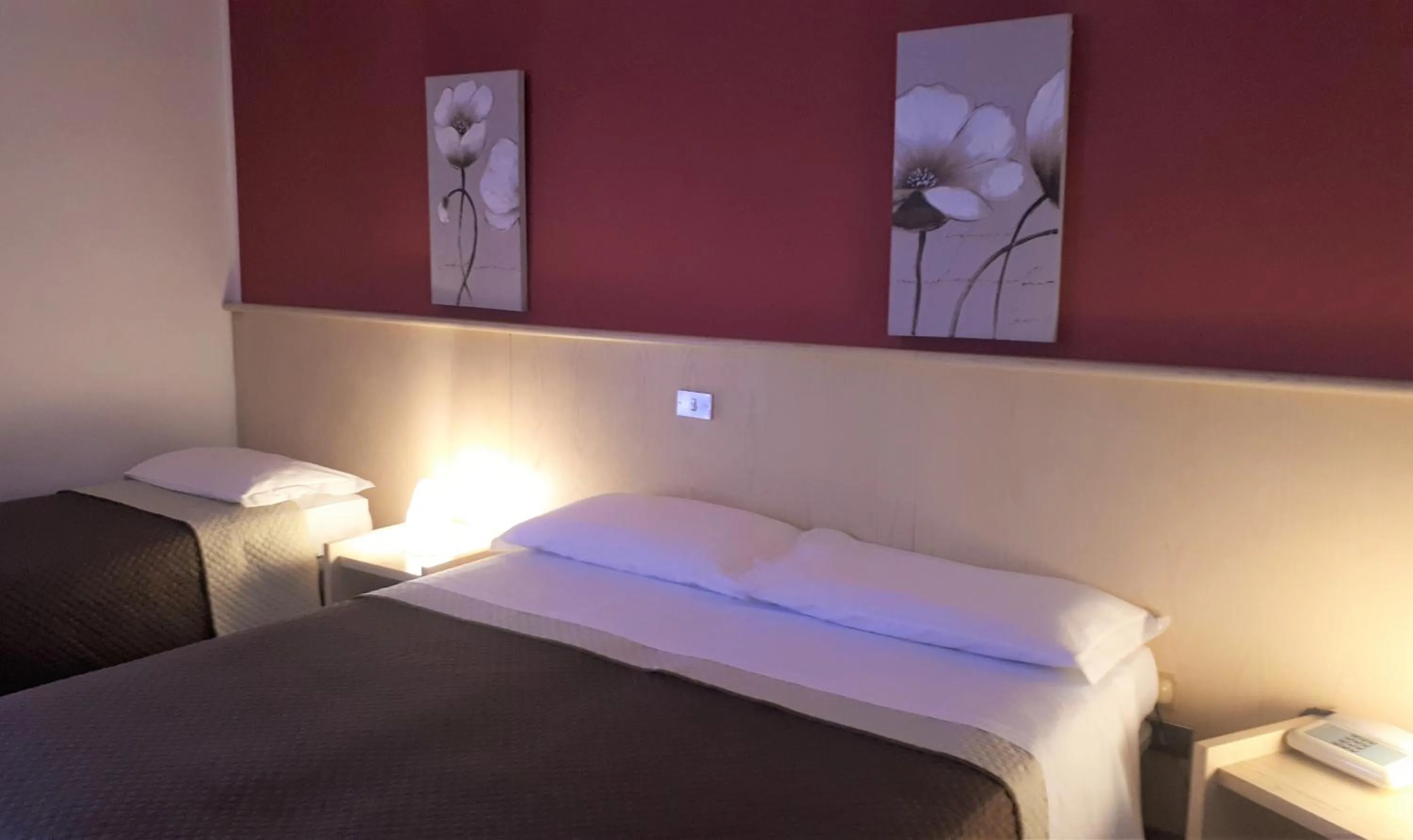 Bed in Hotel Kristall