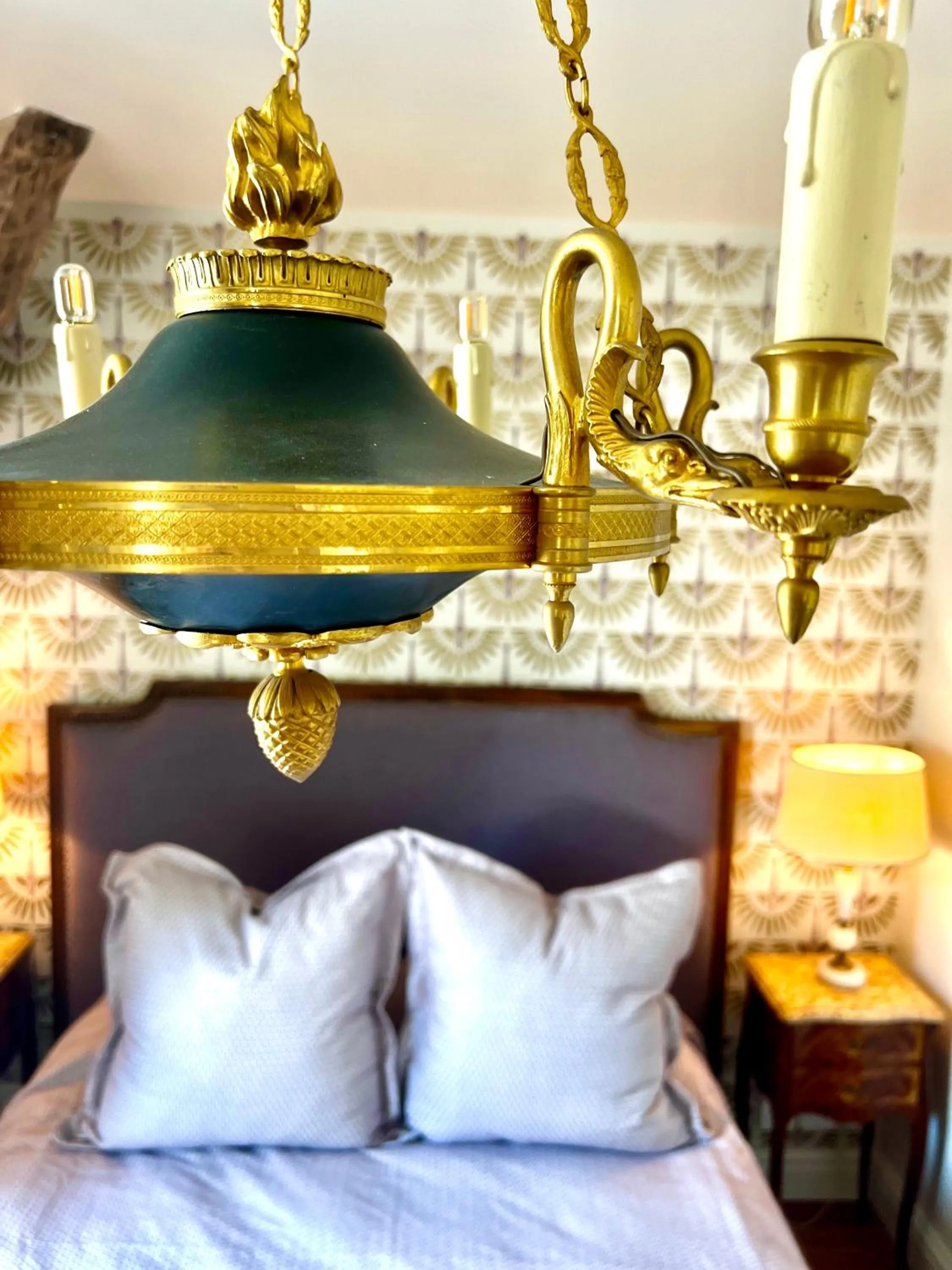 Decorative detail, Bed in Maison Loire