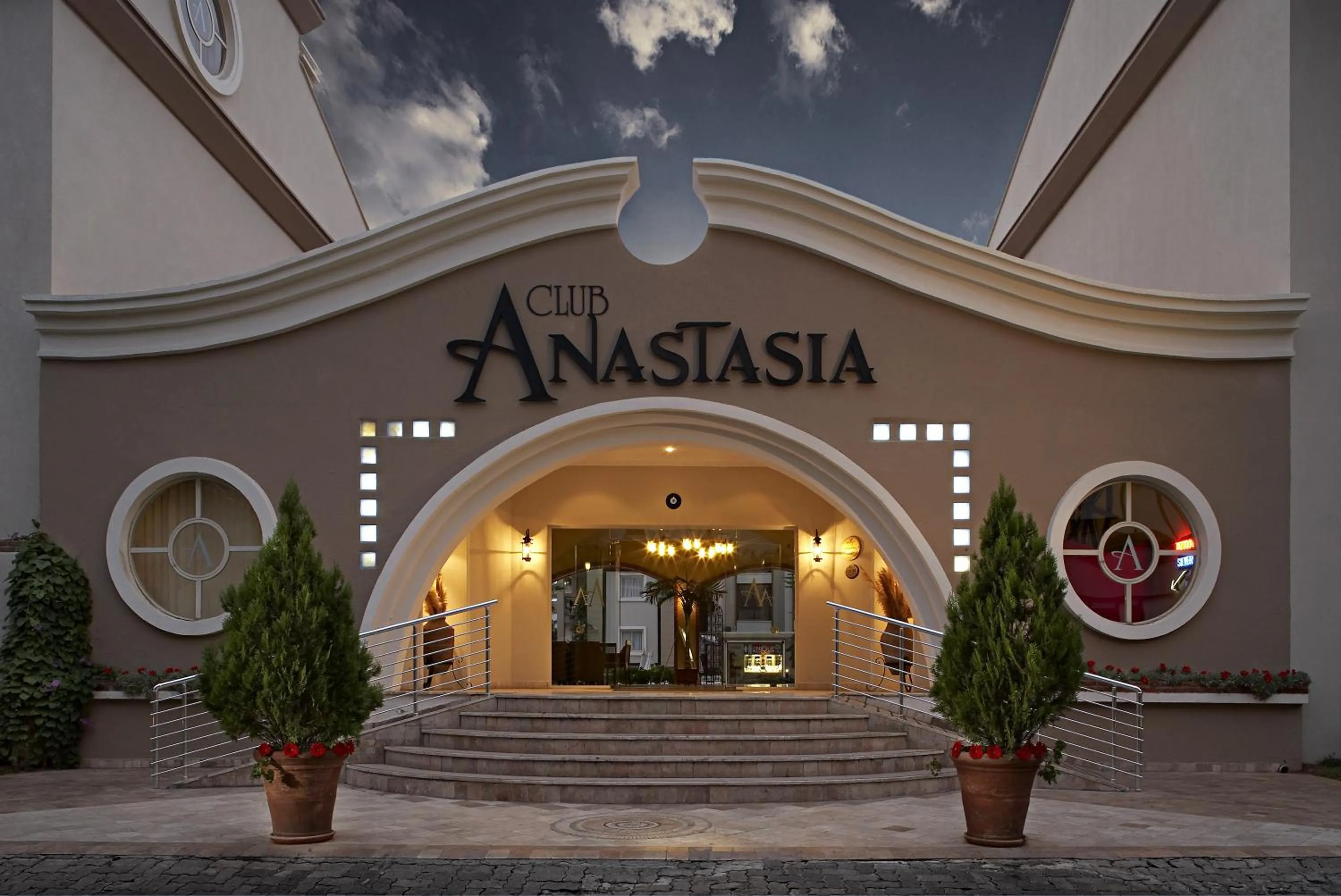 Facade/entrance in Club Anastasia - Family Hotel