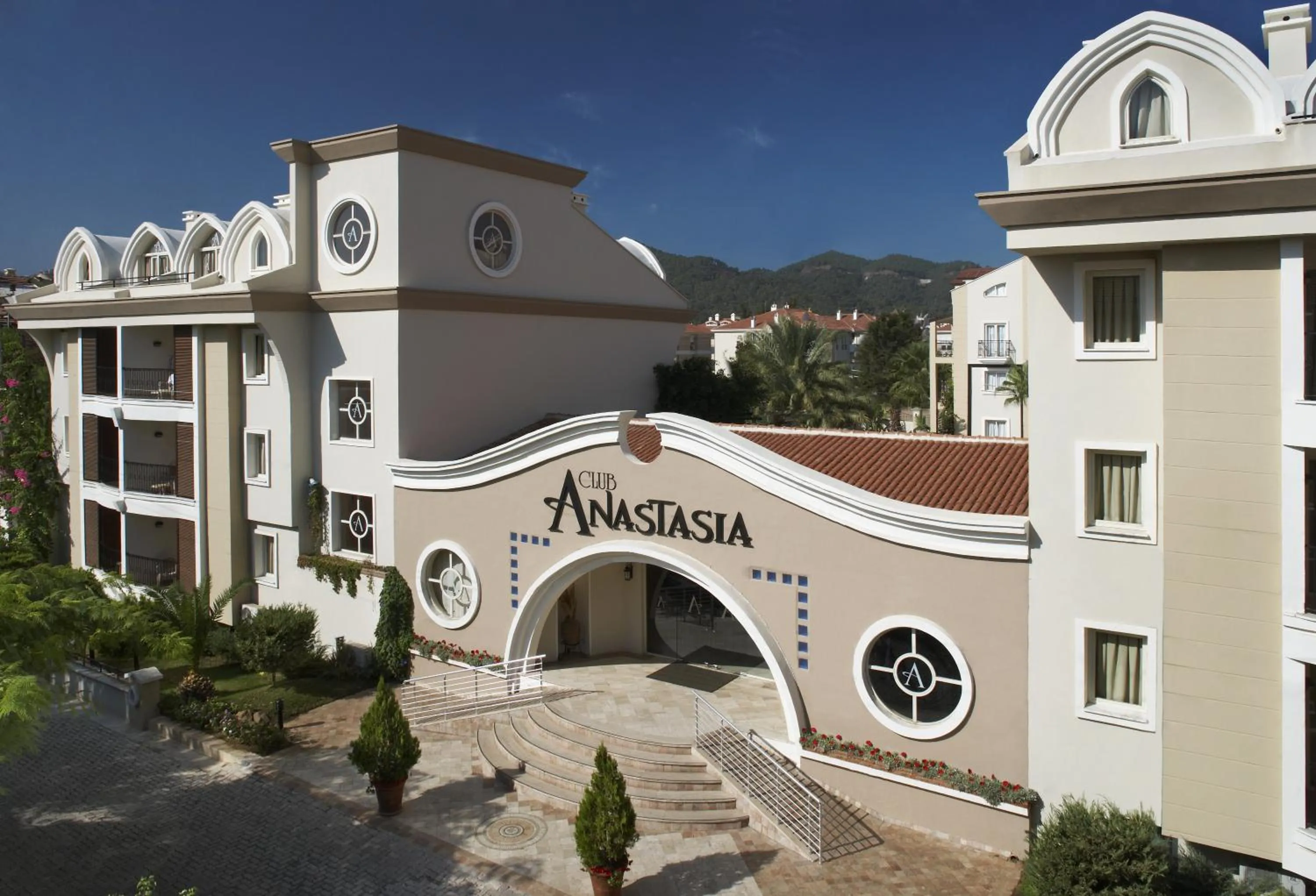 Facade/entrance in Club Anastasia - Family Hotel