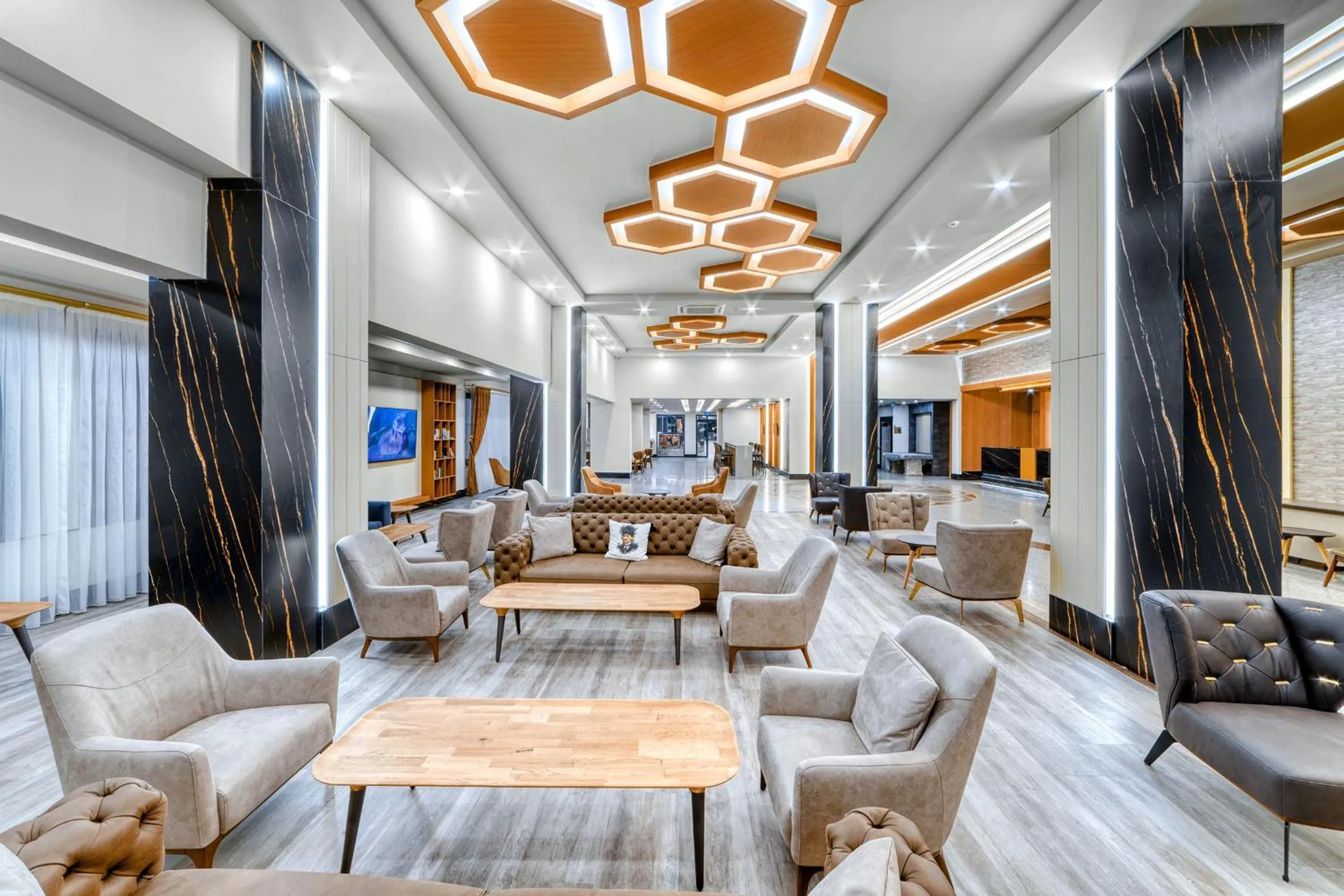 Seating area in Kahya Hotel