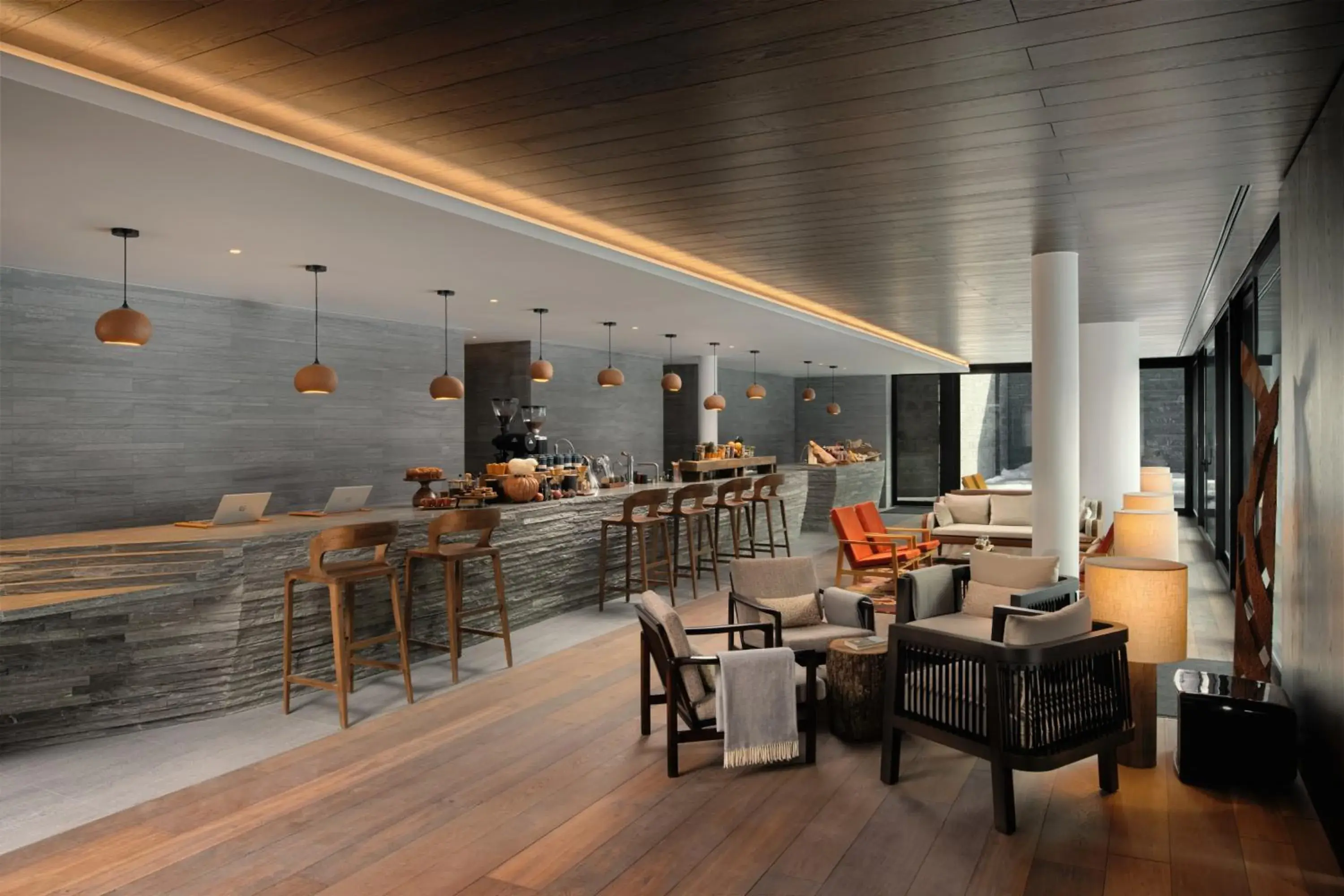 Lounge or bar in Six Senses Crans-Montana Lounge or bar in Six Senses Crans-Montana