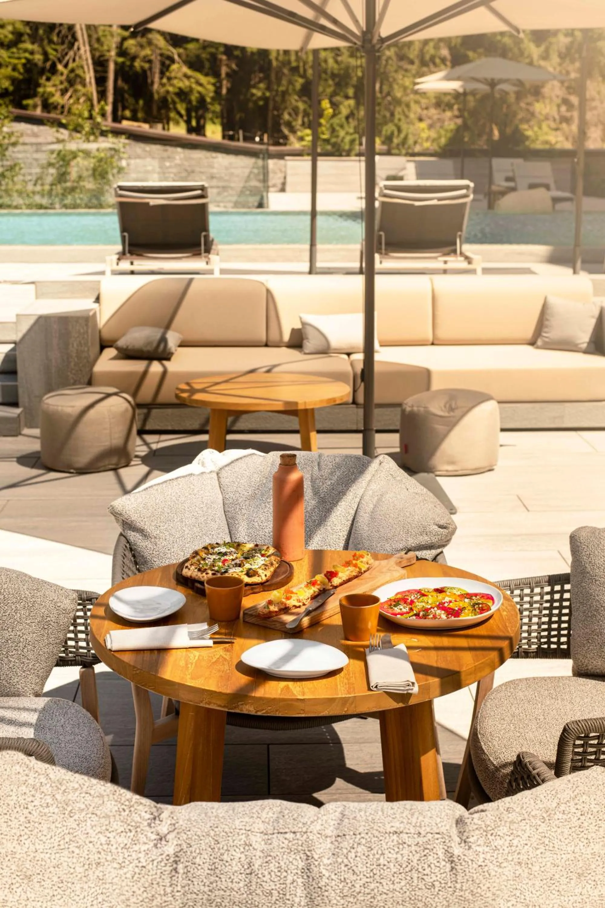 Patio in Six Senses Crans-Montana