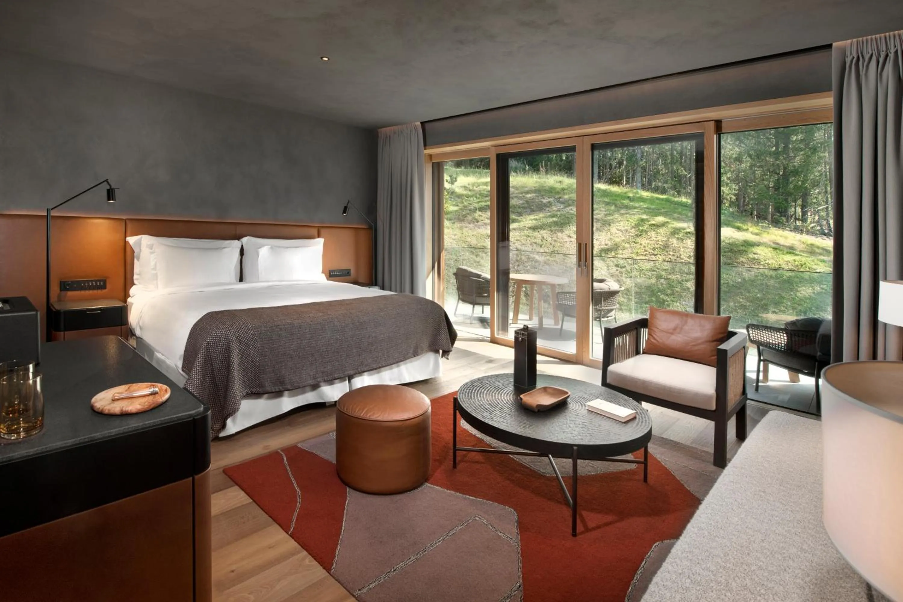 Bed in Six Senses Crans-Montana