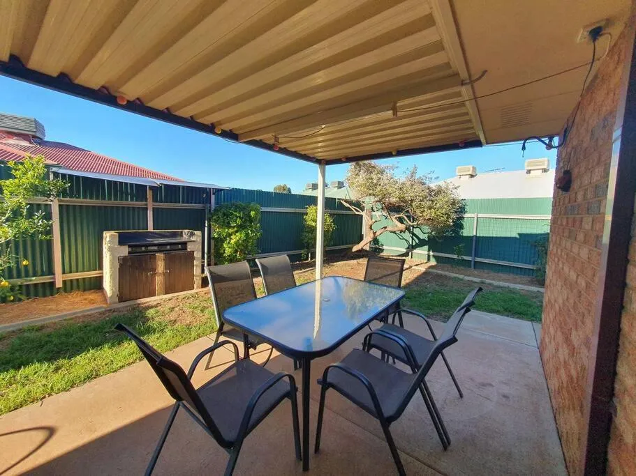 Balcony/Terrace in Adorable-secure 3 bedroom holiday home with Pool around the corner from The Miners Rest.