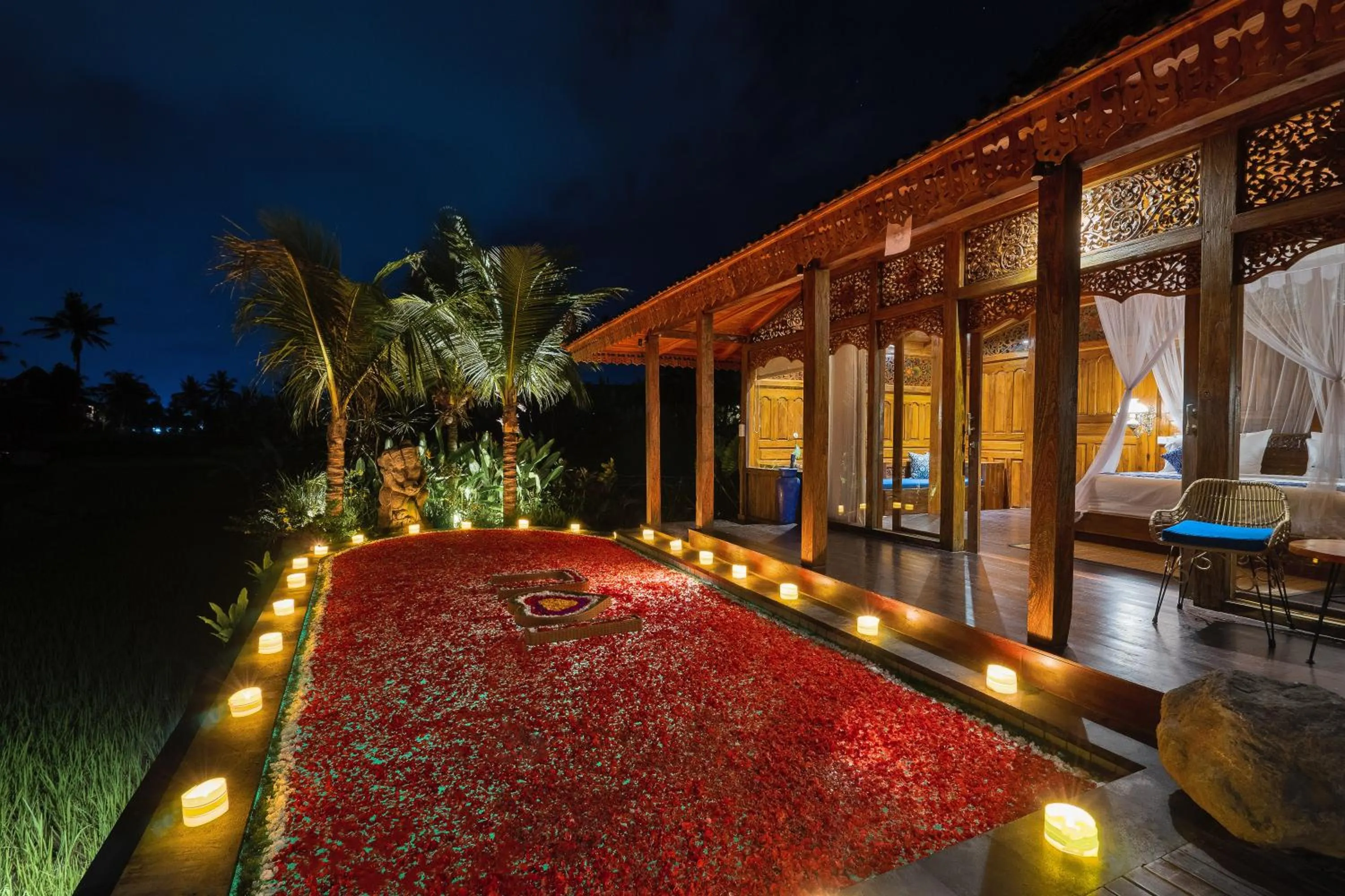 Bedroom in Airsania Ubud Antique Villas