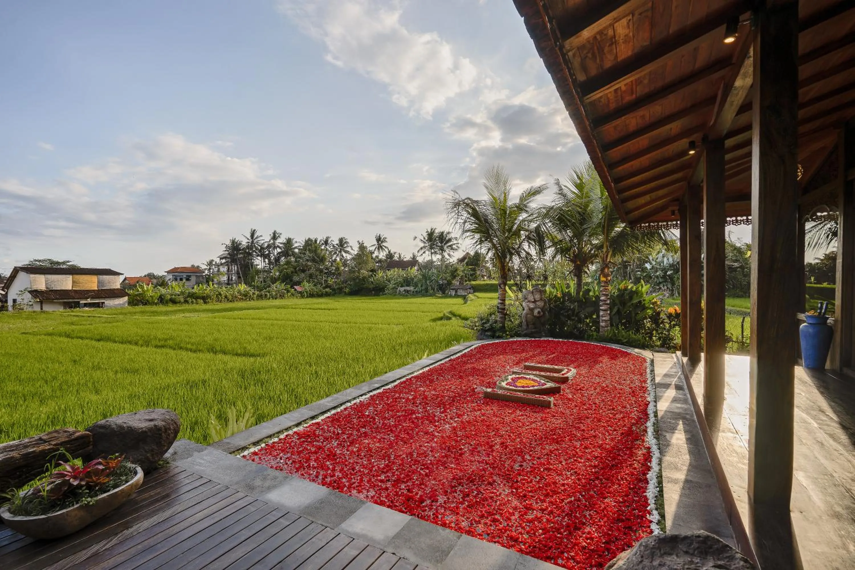 Garden view in Airsania Ubud Antique Villas