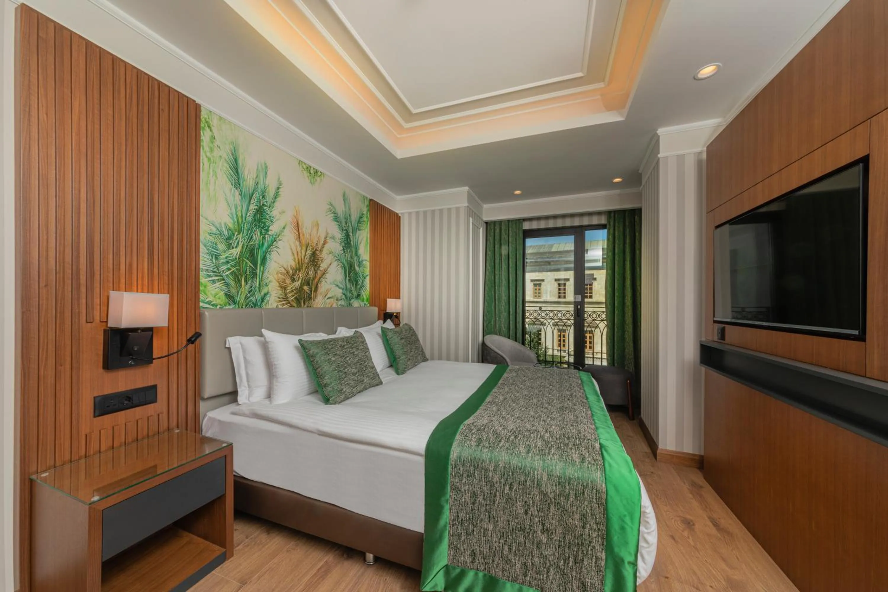 Bed in Mukarnas Pera Hotel