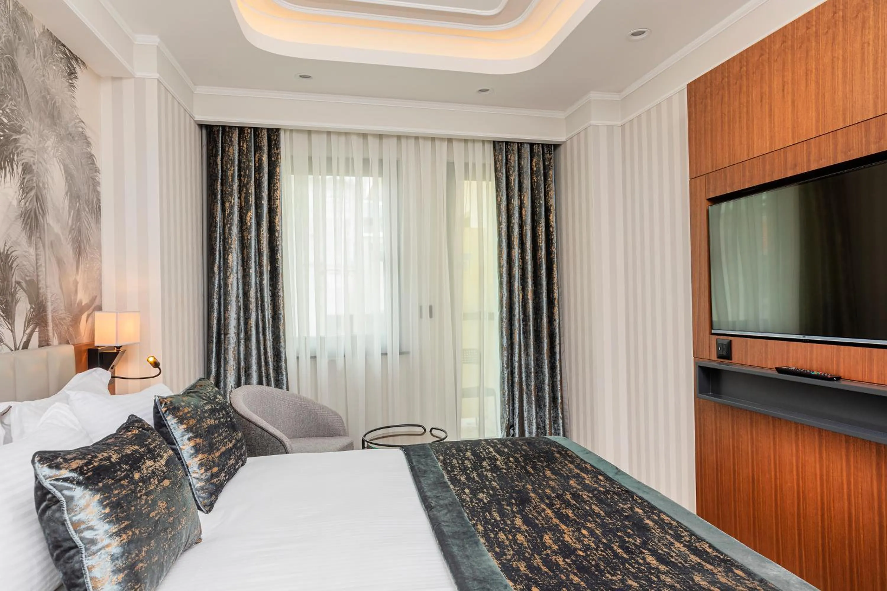 Bed in Mukarnas Pera Hotel