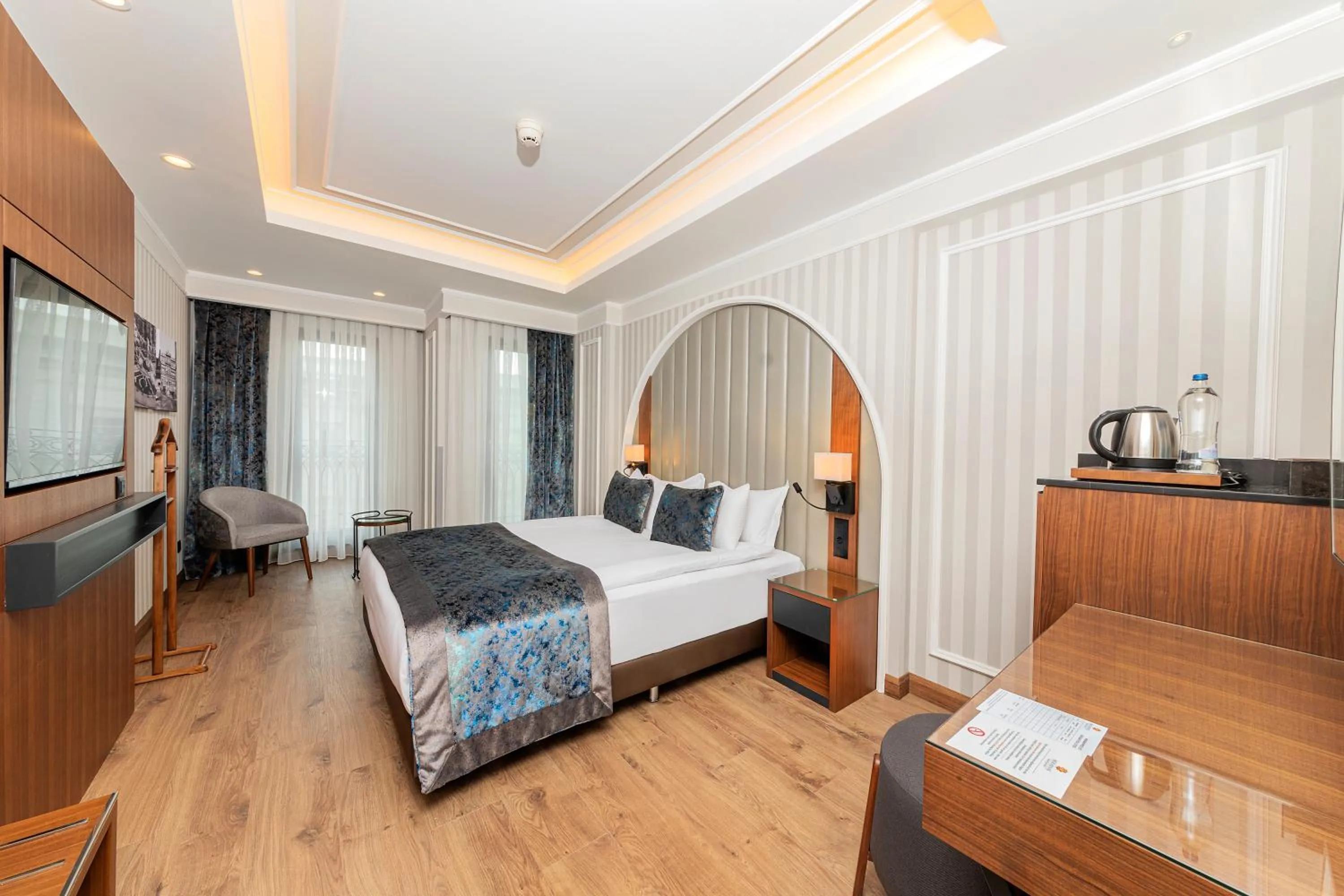 Bed in Mukarnas Pera Hotel