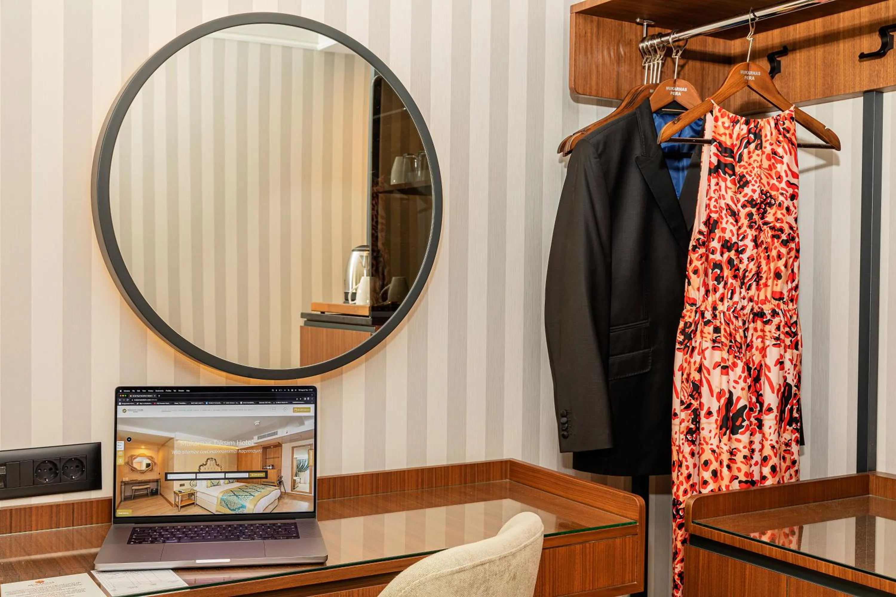 wardrobe in Mukarnas Pera Hotel