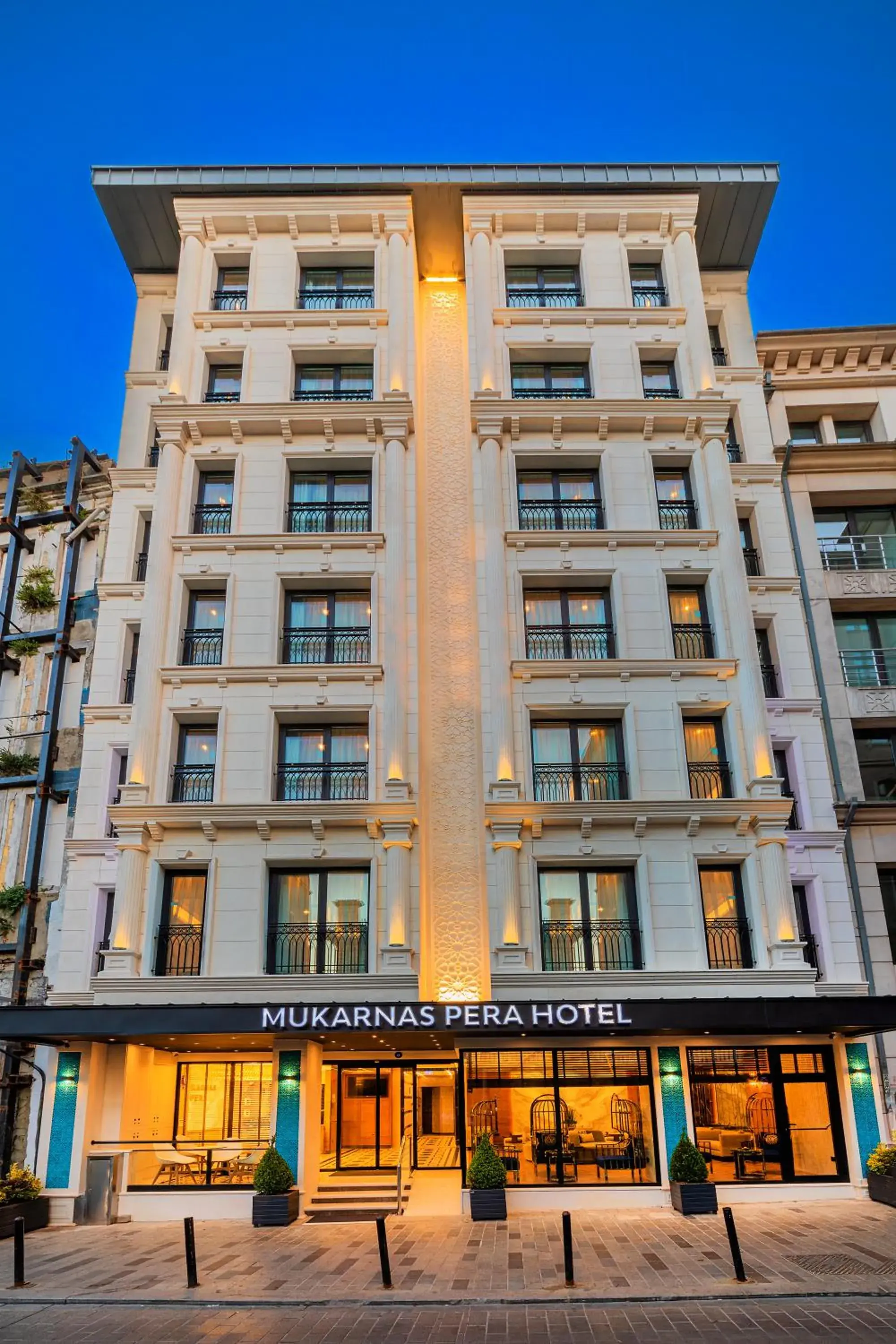 Facade/entrance in Mukarnas Pera Hotel Facade/entrance in Mukarnas Pera Hotel