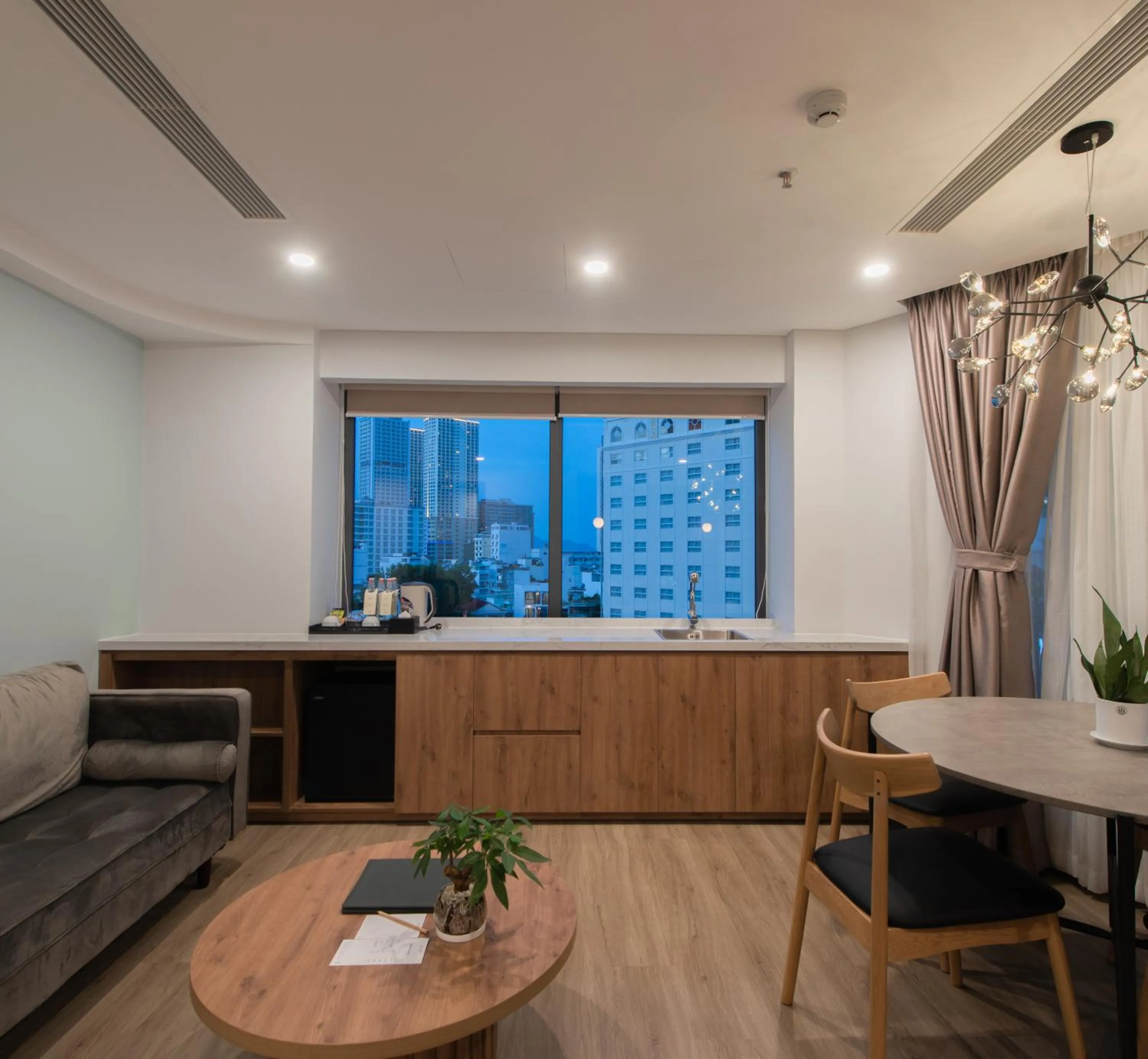 Kitchen or kitchenette in Zenia Boutique Hotel Nha Trang