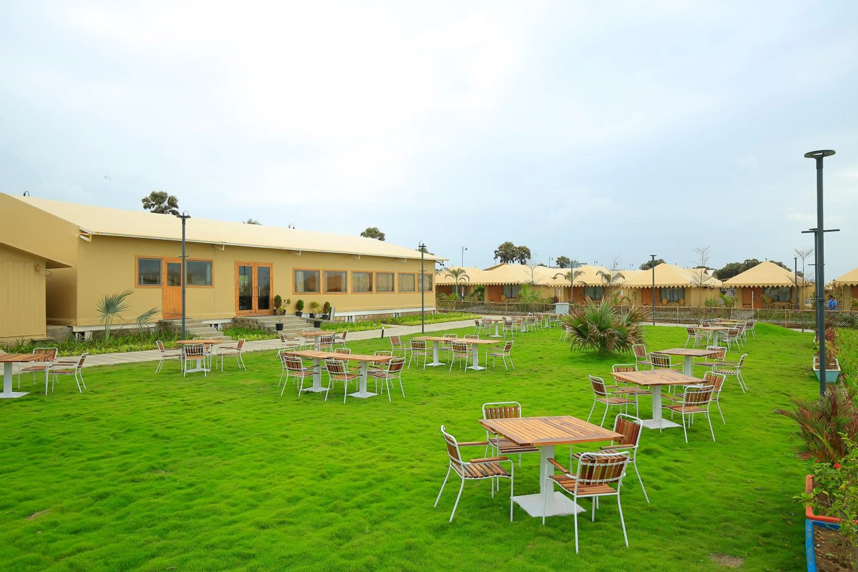 Garden view in The Fern Seaside Luxurious Tent Resort Diu