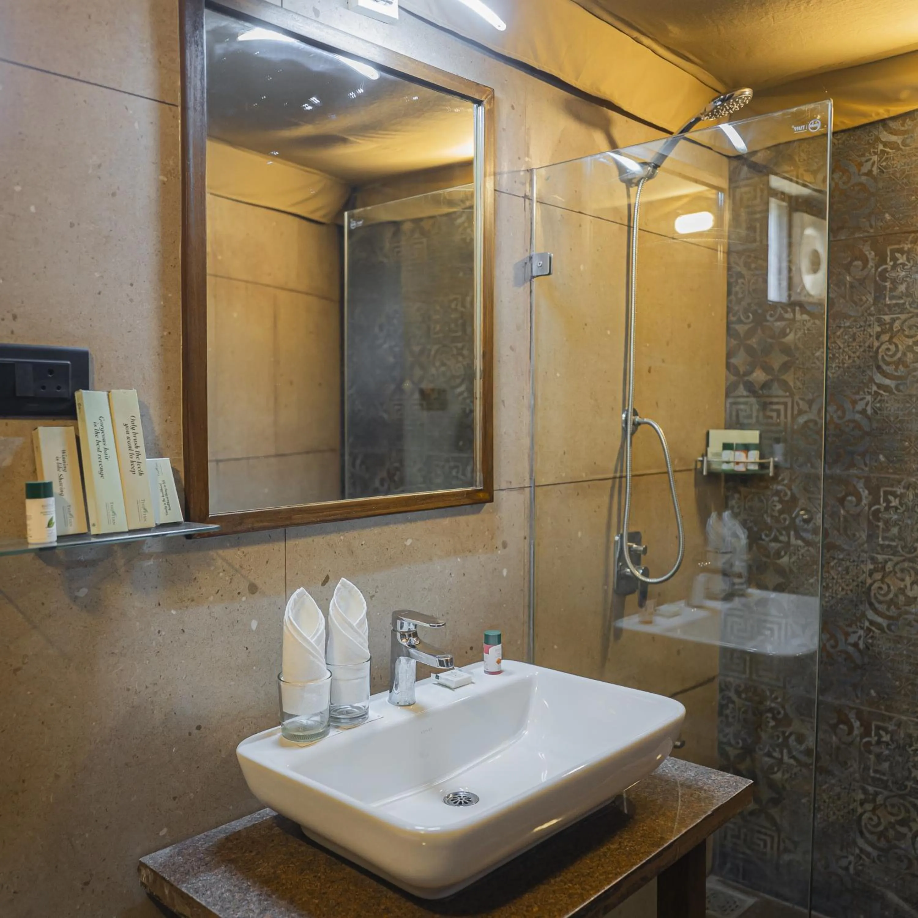 Bathroom in The Fern Seaside Luxurious Tent Resort Diu