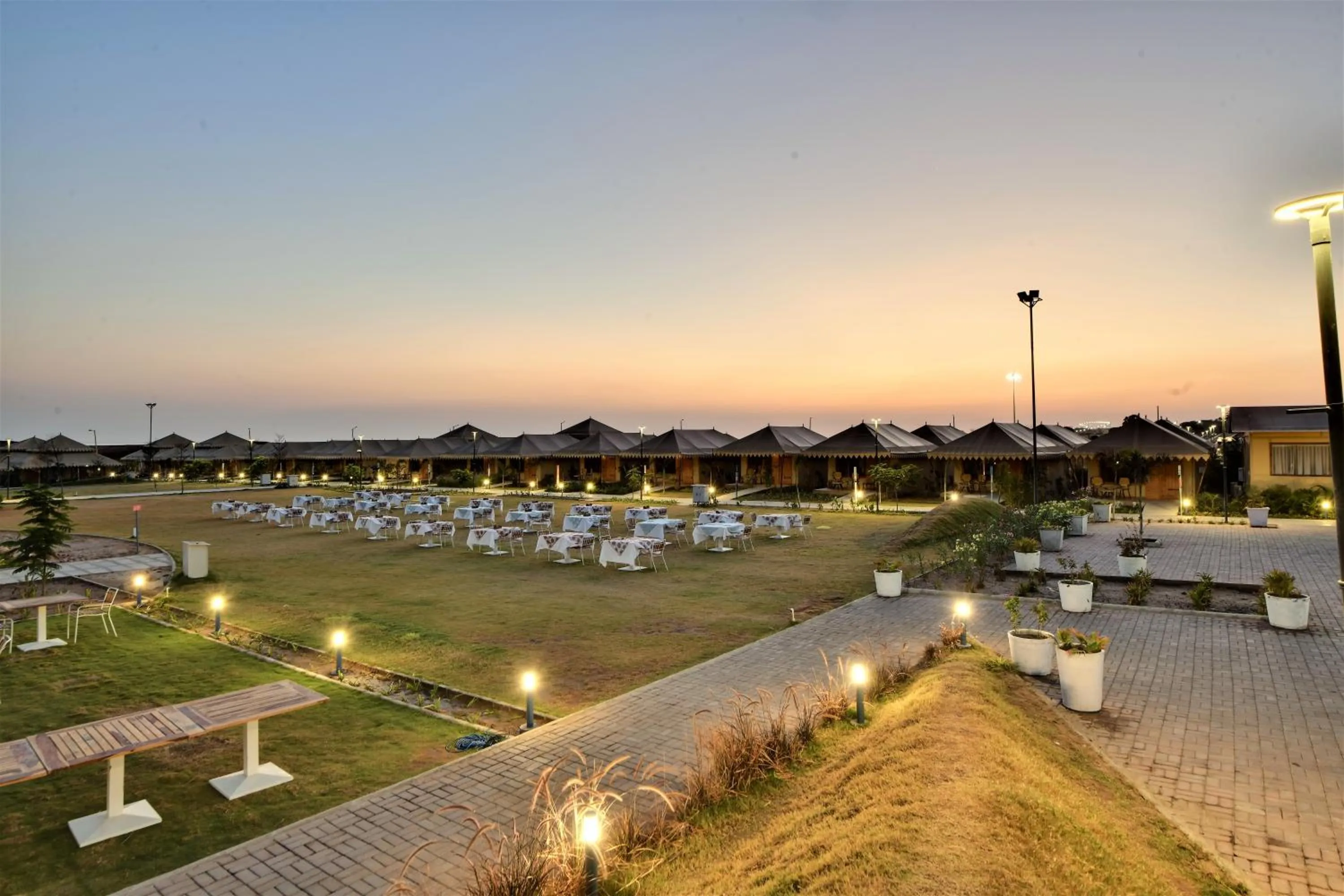 Dining area in The Fern Seaside Luxurious Tent Resort Diu