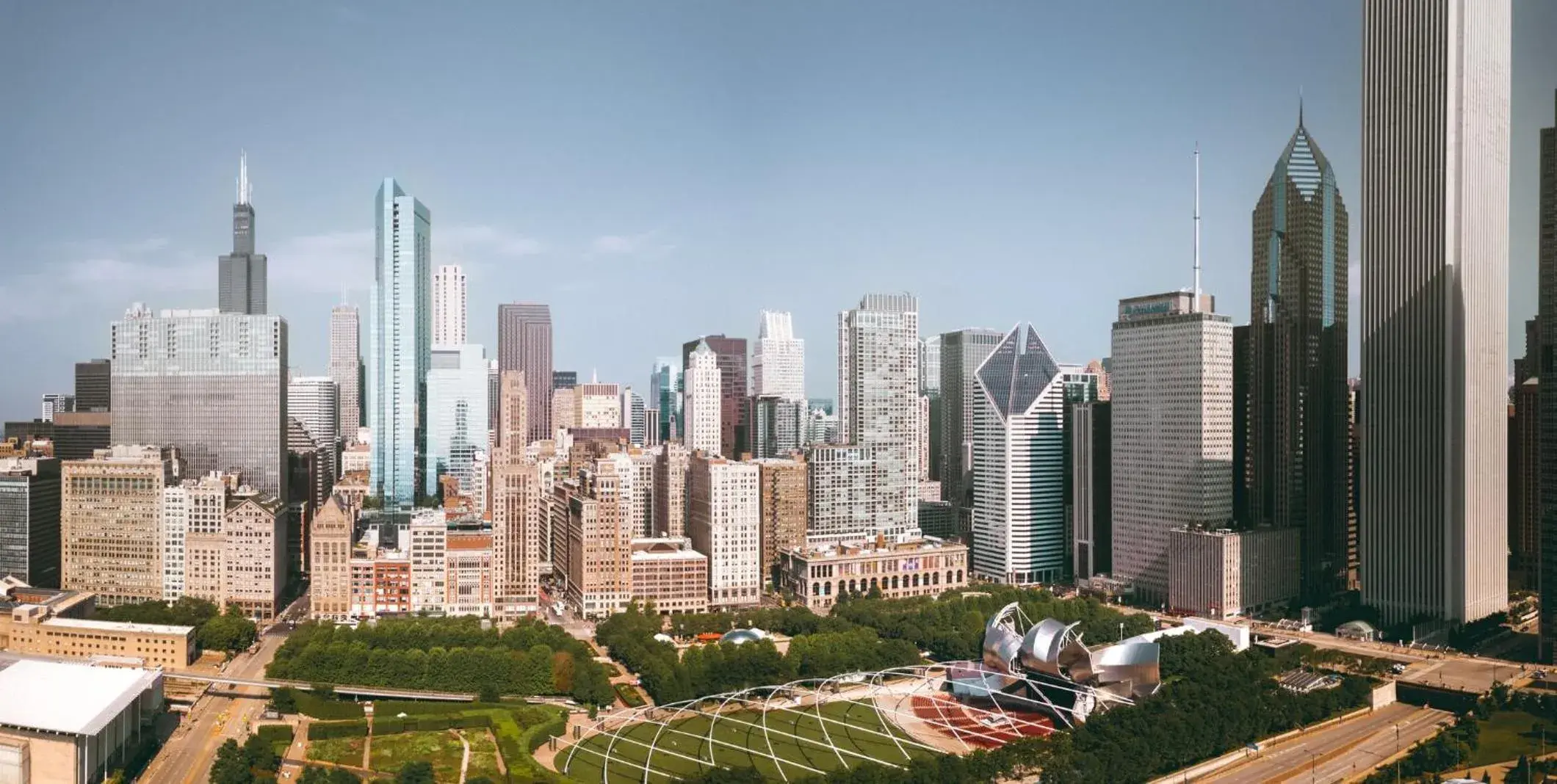 Bird's eye view in citizenM Chicago Downtown Bird's eye view in citizenM Chicago Downtown
