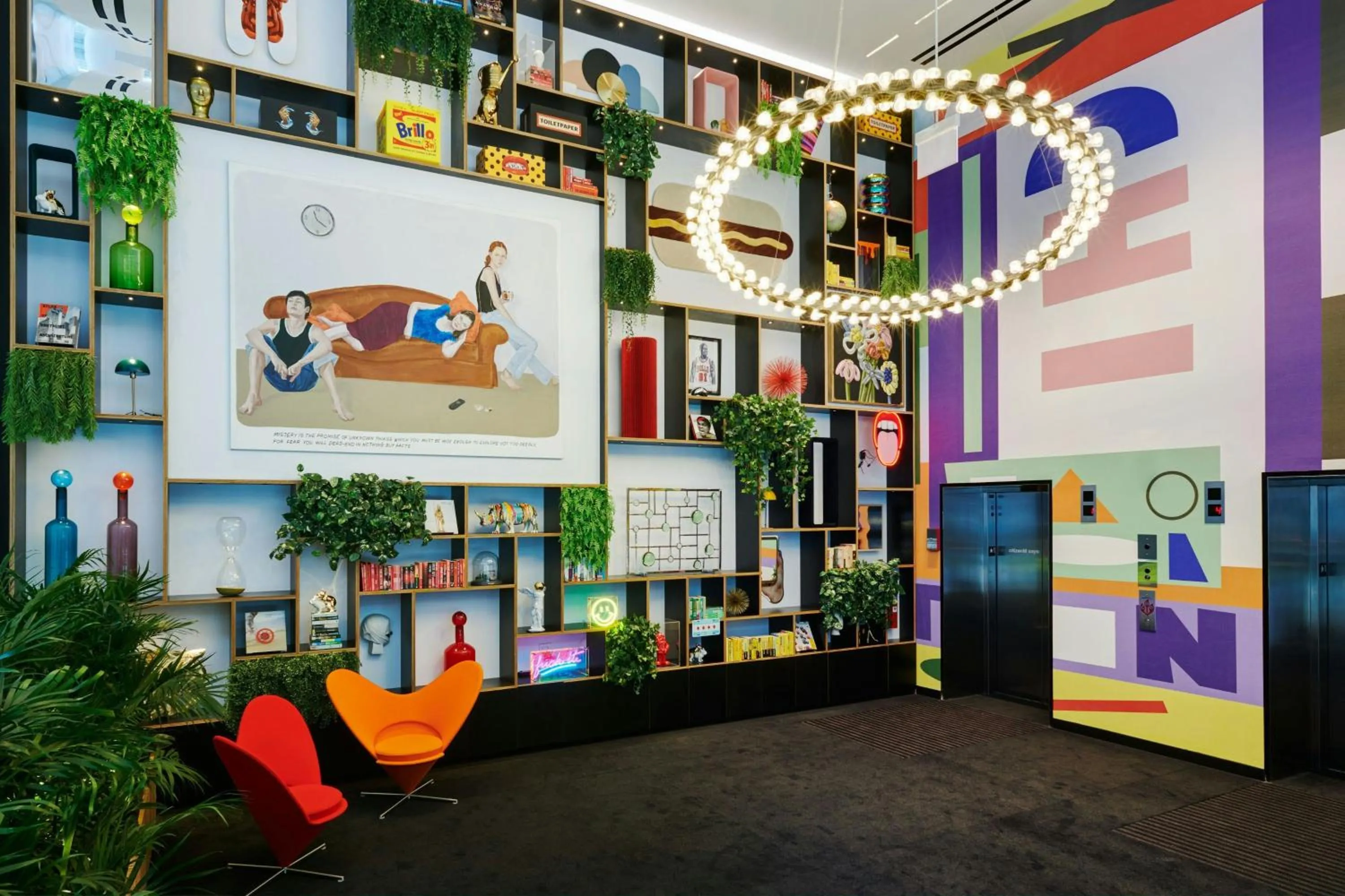 Lobby or reception in citizenM Chicago Downtown