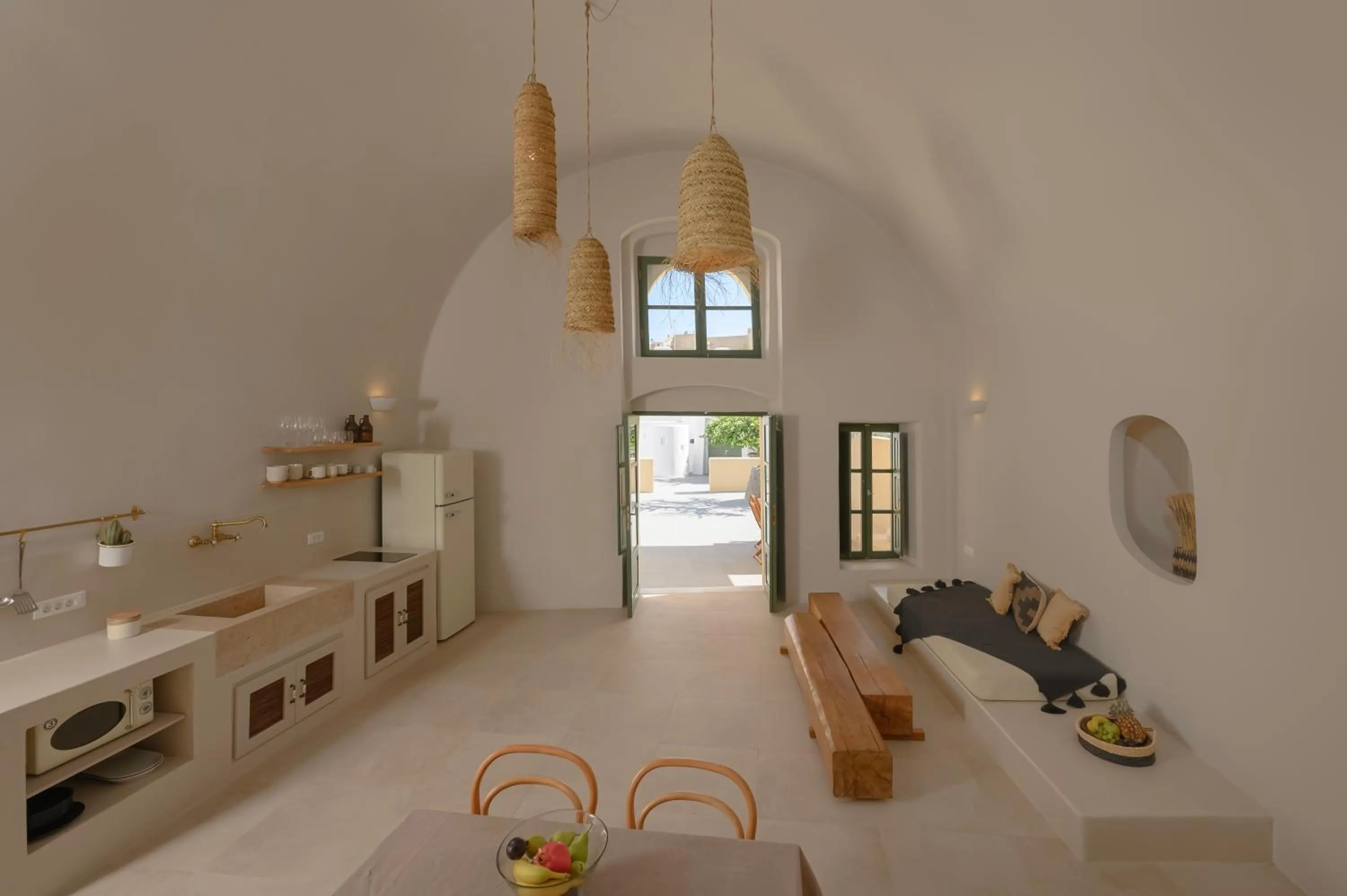 Living room in Elements Cave Suites