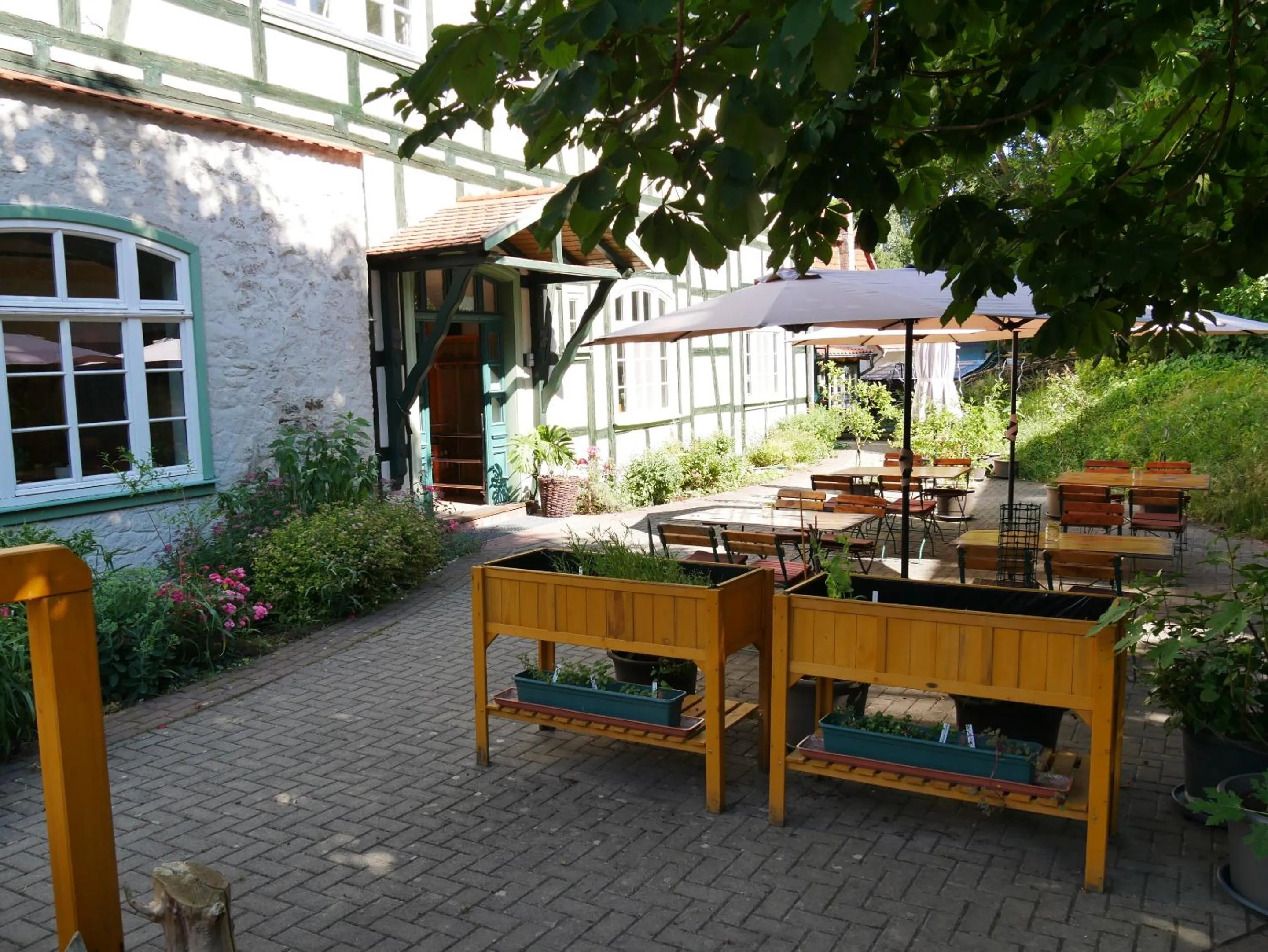 Patio in Schloss Goldacker - das Schloss der Gesundheit