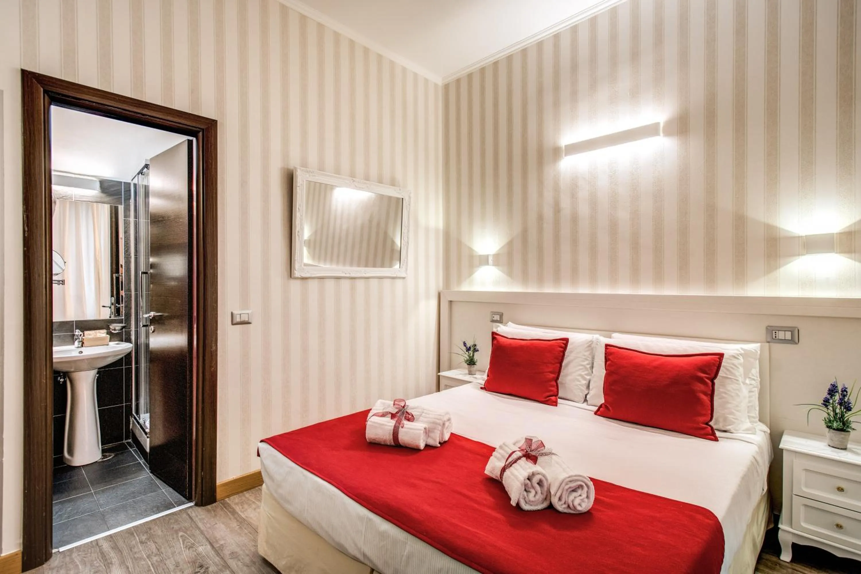 Bathroom, Bed in Auditorium Mecenate