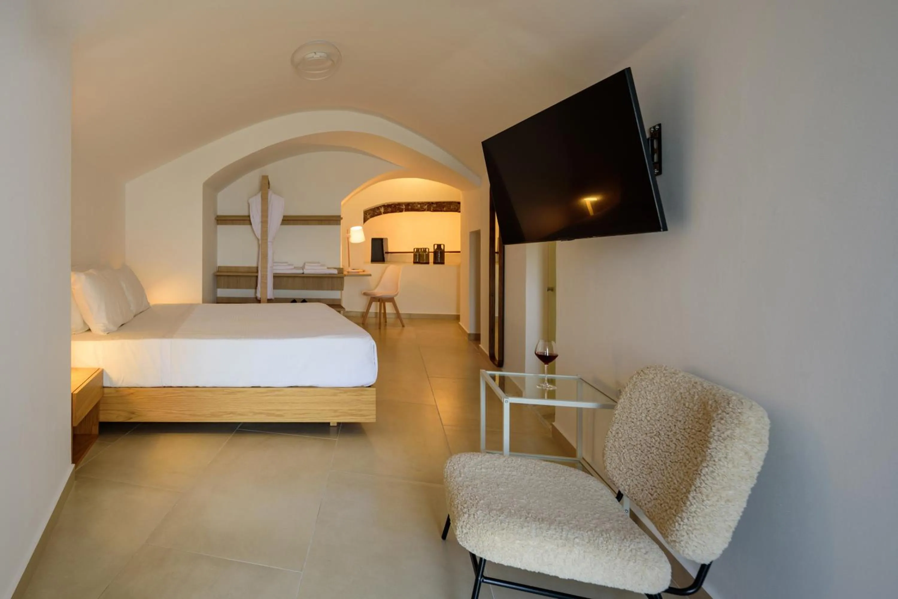 Bed in Anemos Family Suites