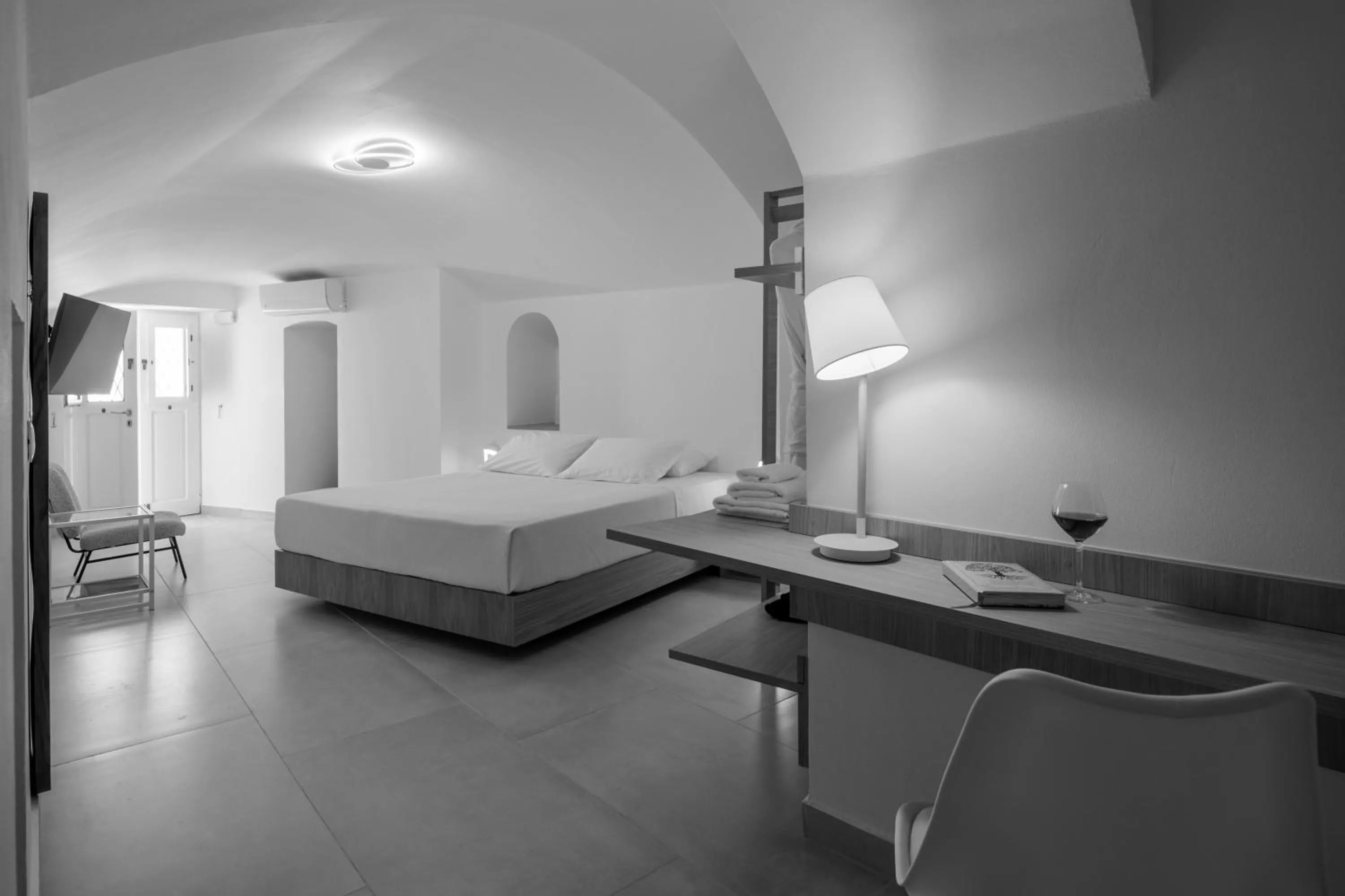Bed in Anemos Family Suites