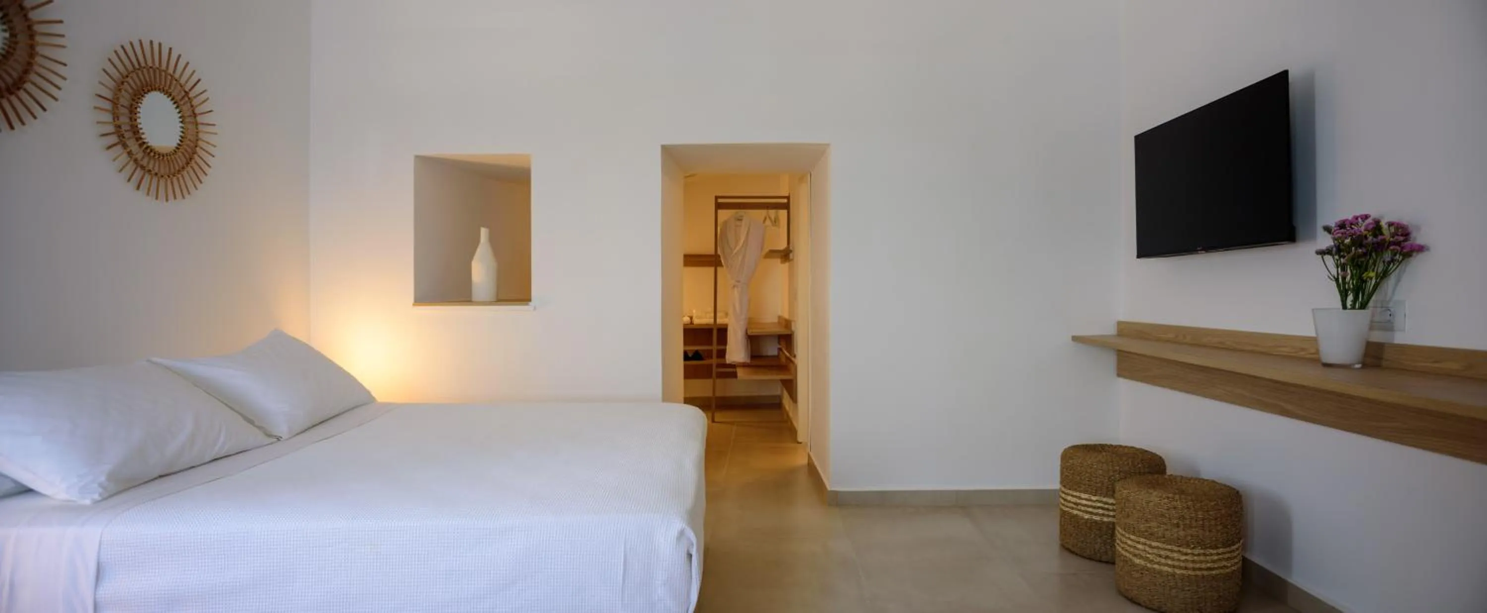 Bed in Anemos Family Suites