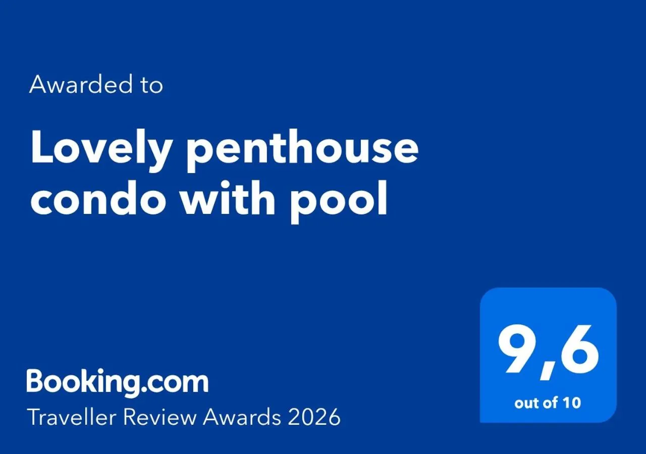 Lovely penthouse condo with pool
