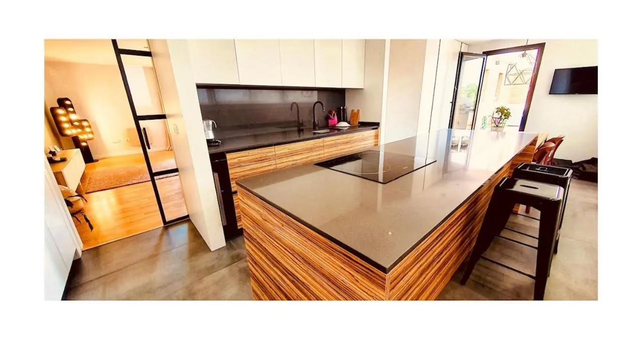 Bed in Lovely penthouse condo with pool