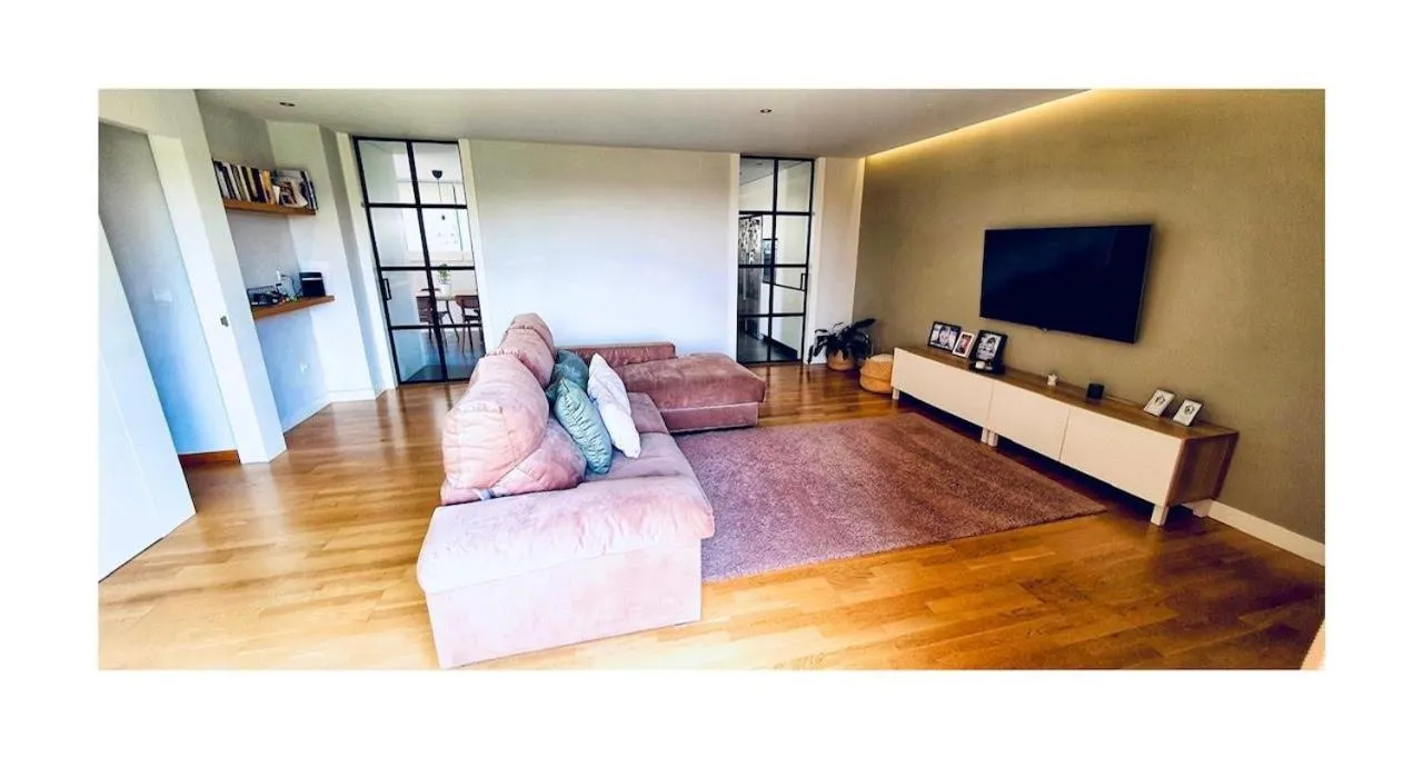 Living room in Lovely penthouse condo with pool
